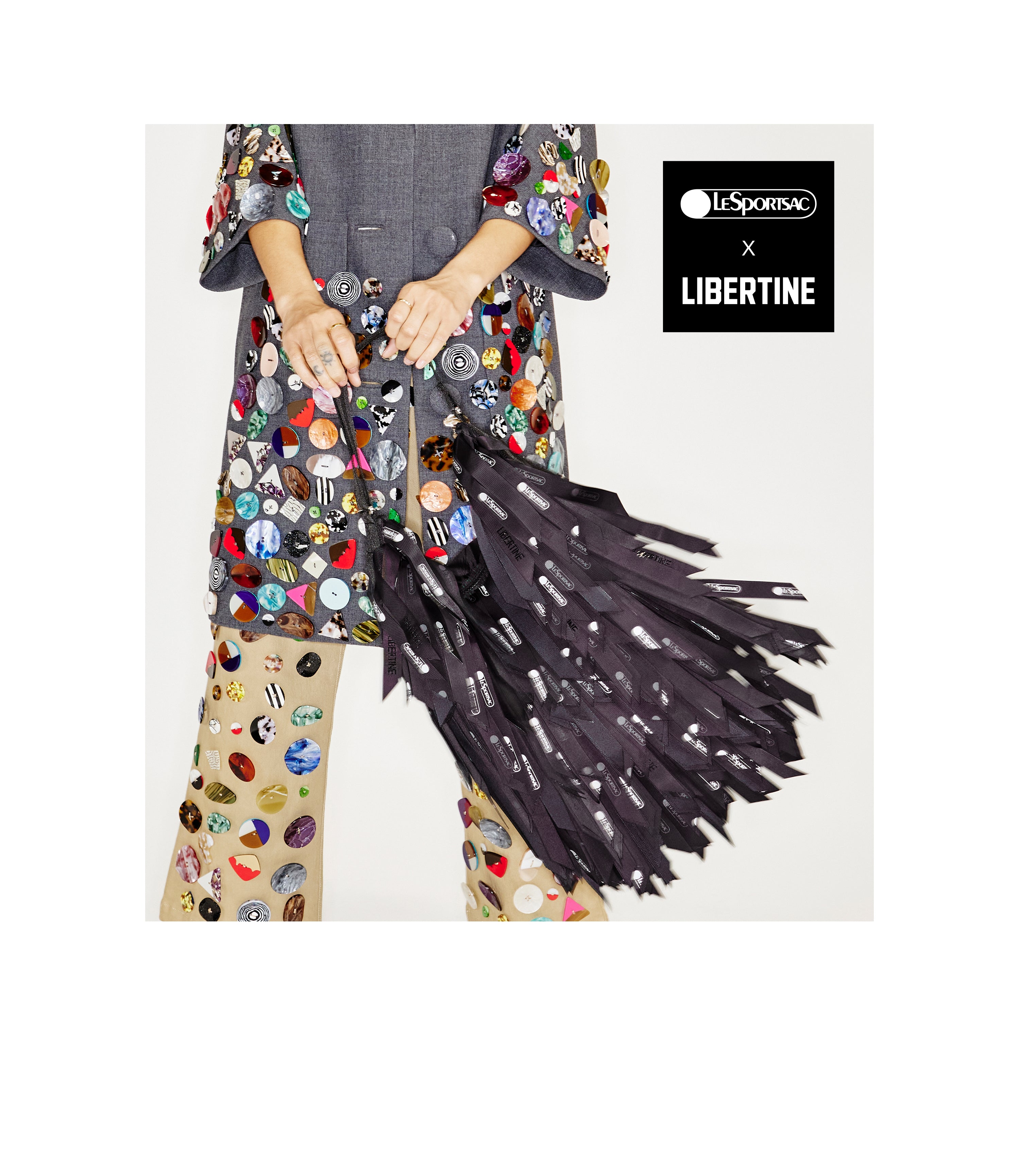 ★LeSportsac★ Libertine Fringe Medium Hobo Bag 1539E937 Medium Fringe Hobo - LeSportsac x Libertine Fringe