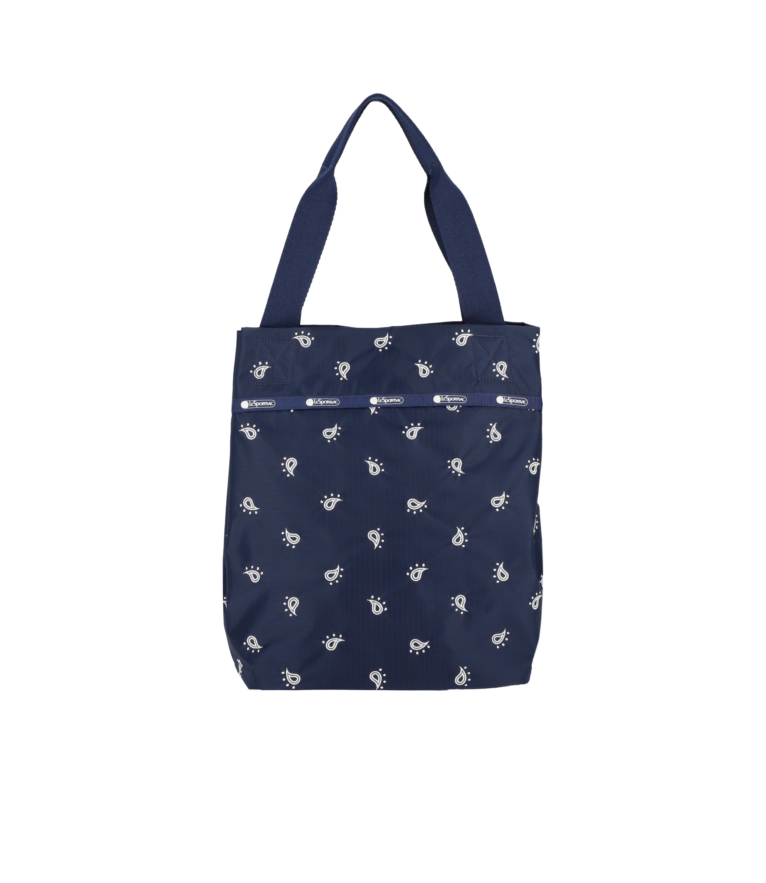 Market Tote - Navy Bandana Embroidery – LeSportsac