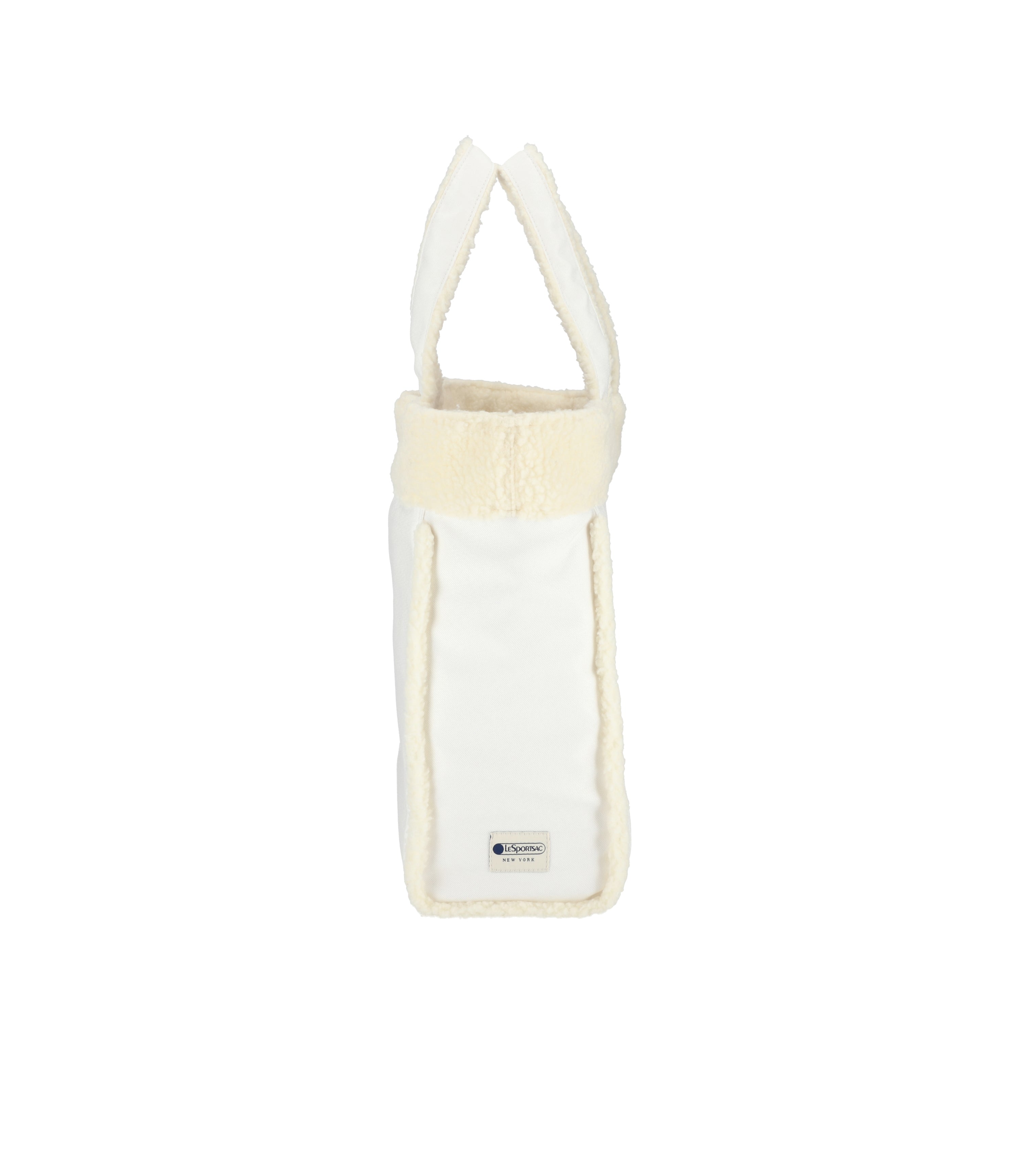 ★LeSportsac★ White Denim Cream Sherpa Two Way Denim Tote B Two-Way Denim Tote - White Denim/Cream Sherpa – LeSportsac