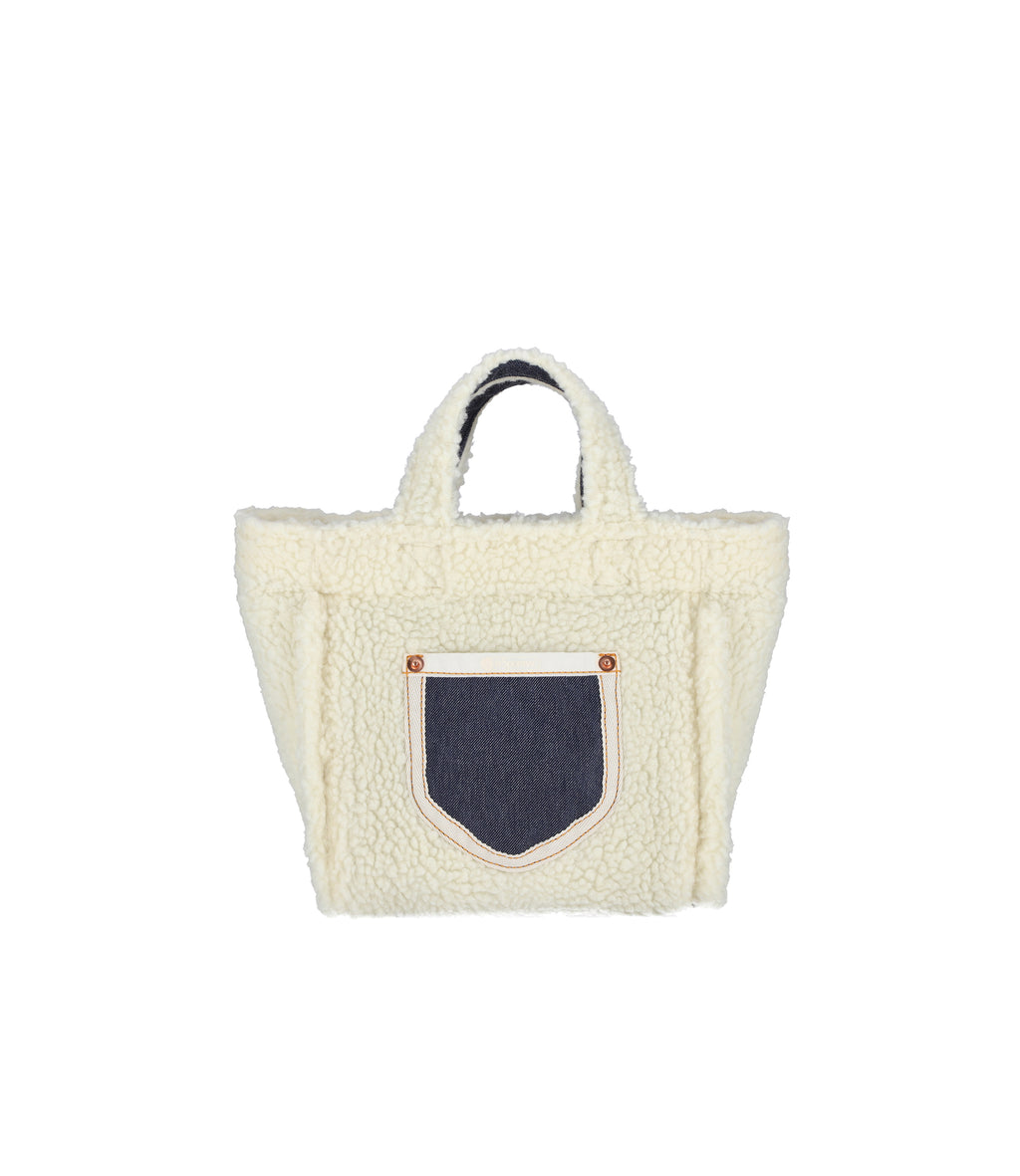 Small Two-Way Denim Tote - 26597024792624