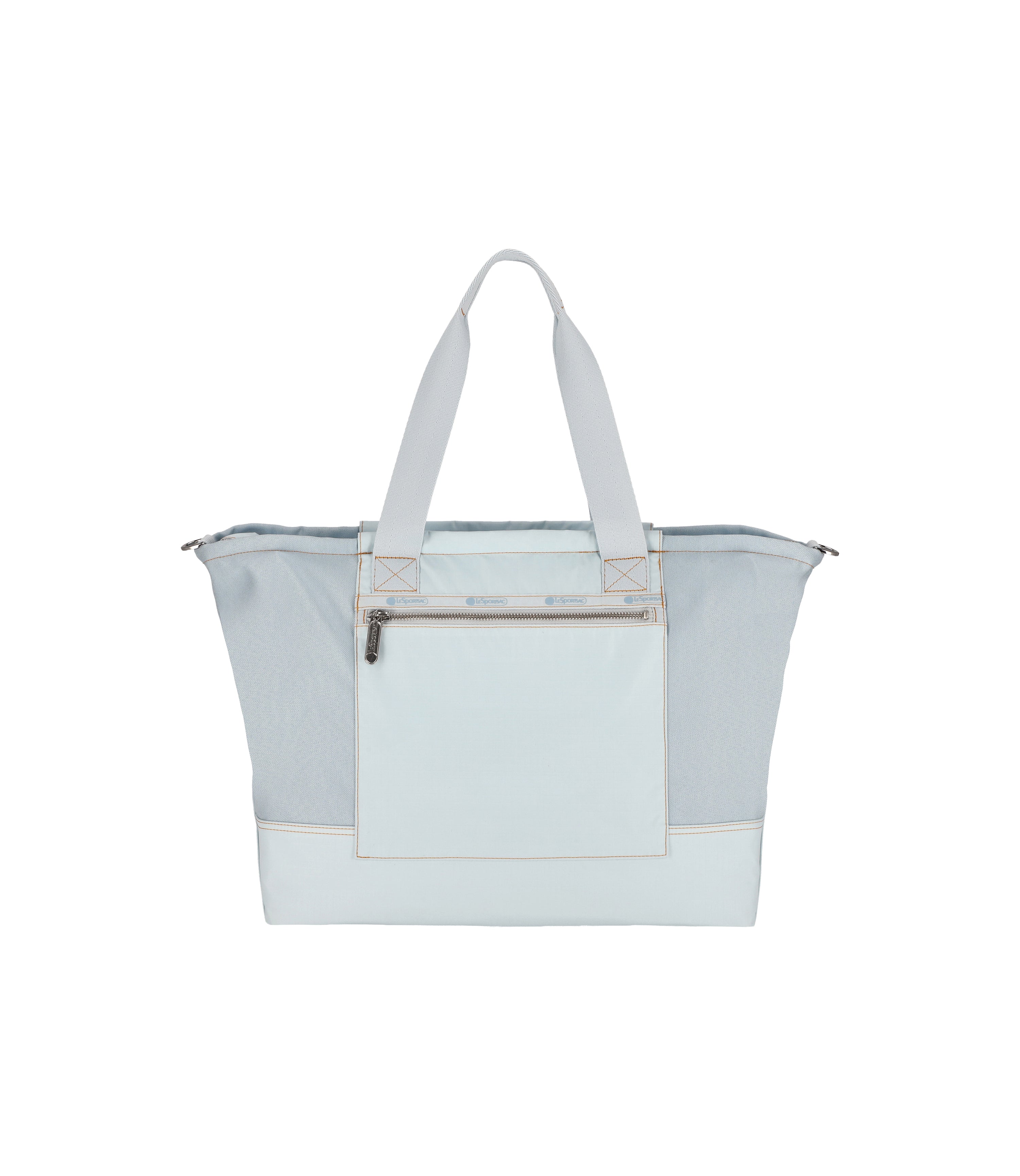 ★LeSportsac★ White Denim Cream Sherpa Two Way Denim Tote B Small Two-Way Denim Tote - White Denim/Cream Sherpa – LeSportsac