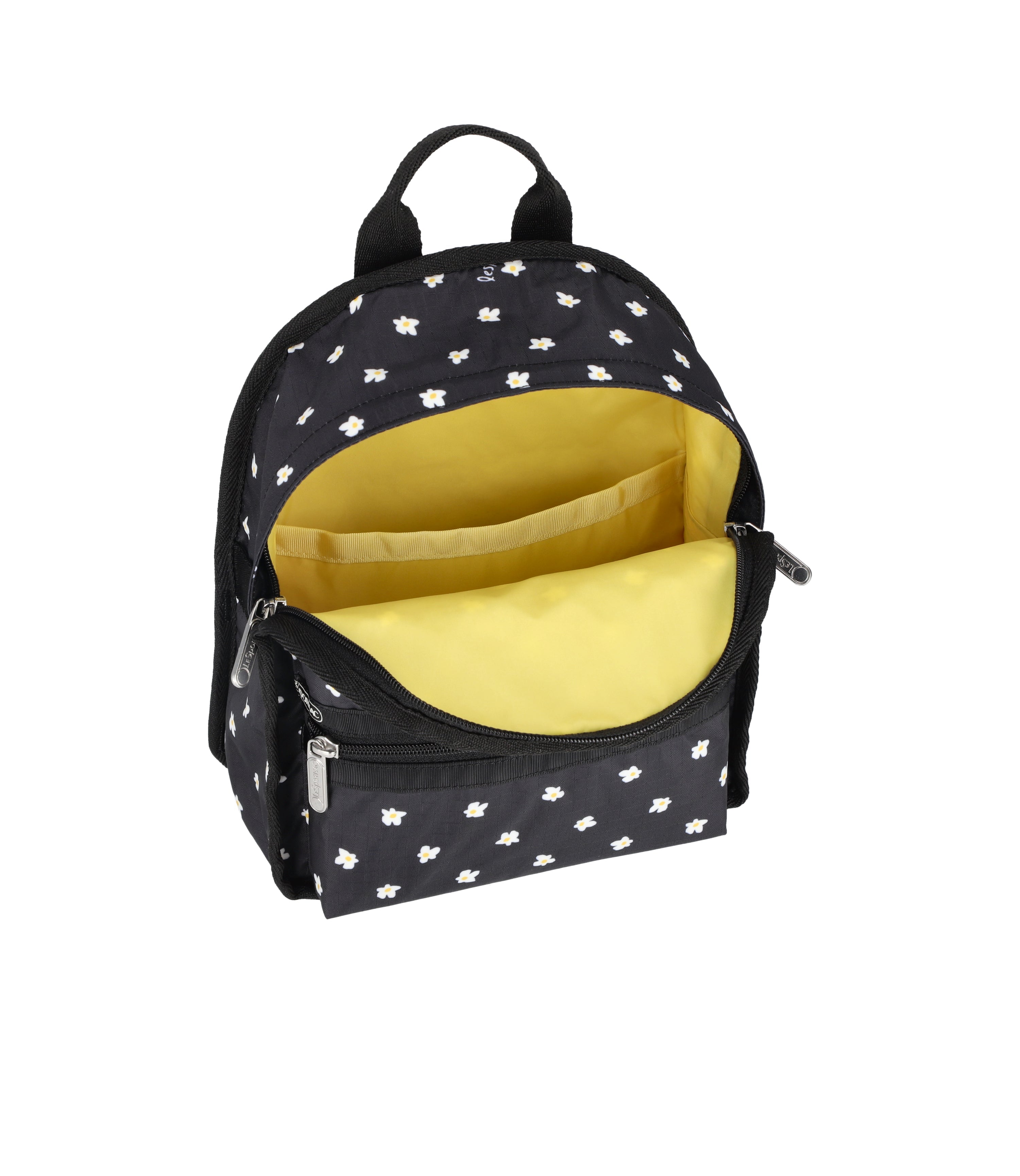 Lesportsac レスポートサック☆FUNCTIONAL BACKPACK Solid Black Double Trouble Backpack | LeSportsac