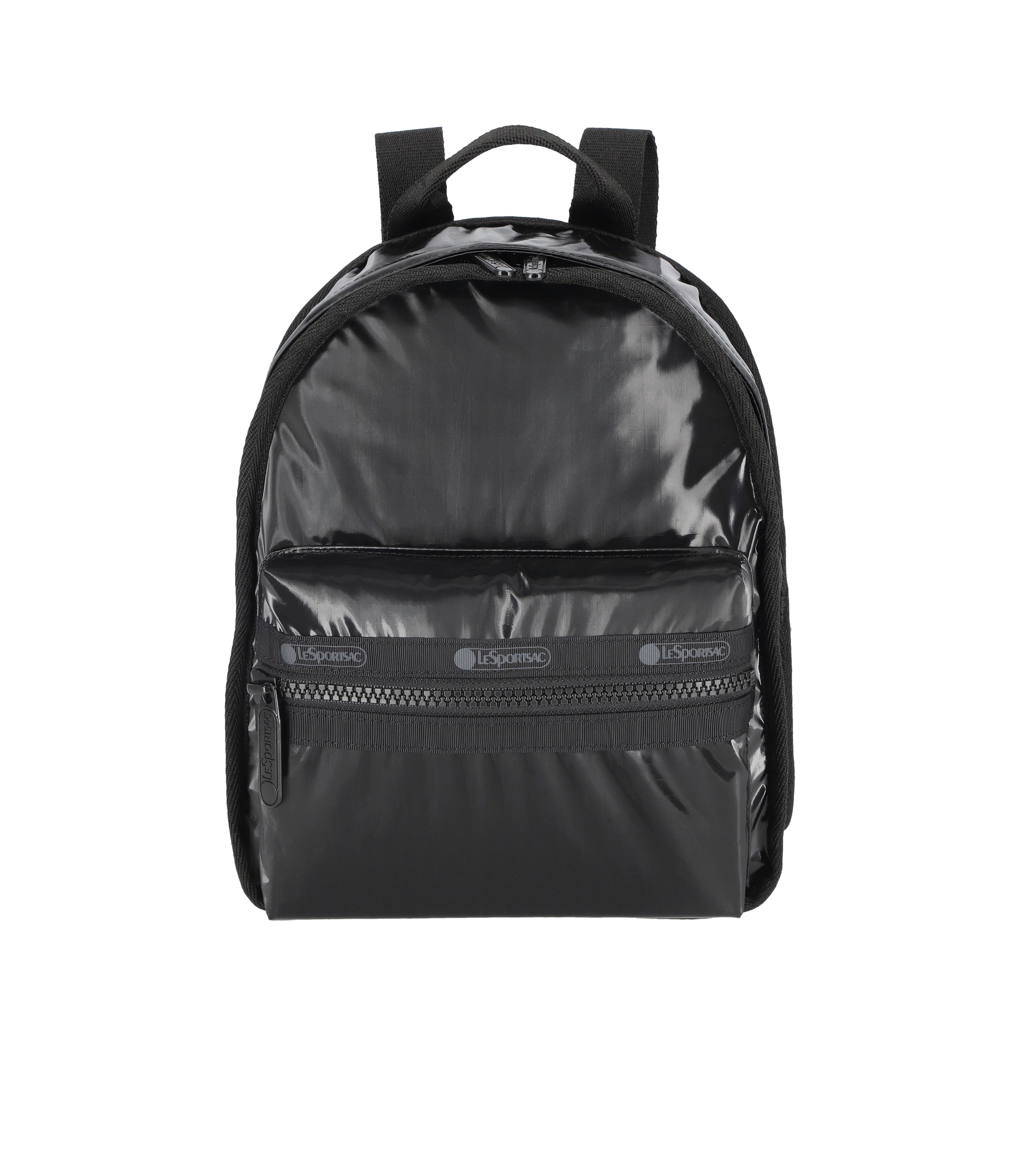 Lesportsac Mini Route Backpack Black Shine
