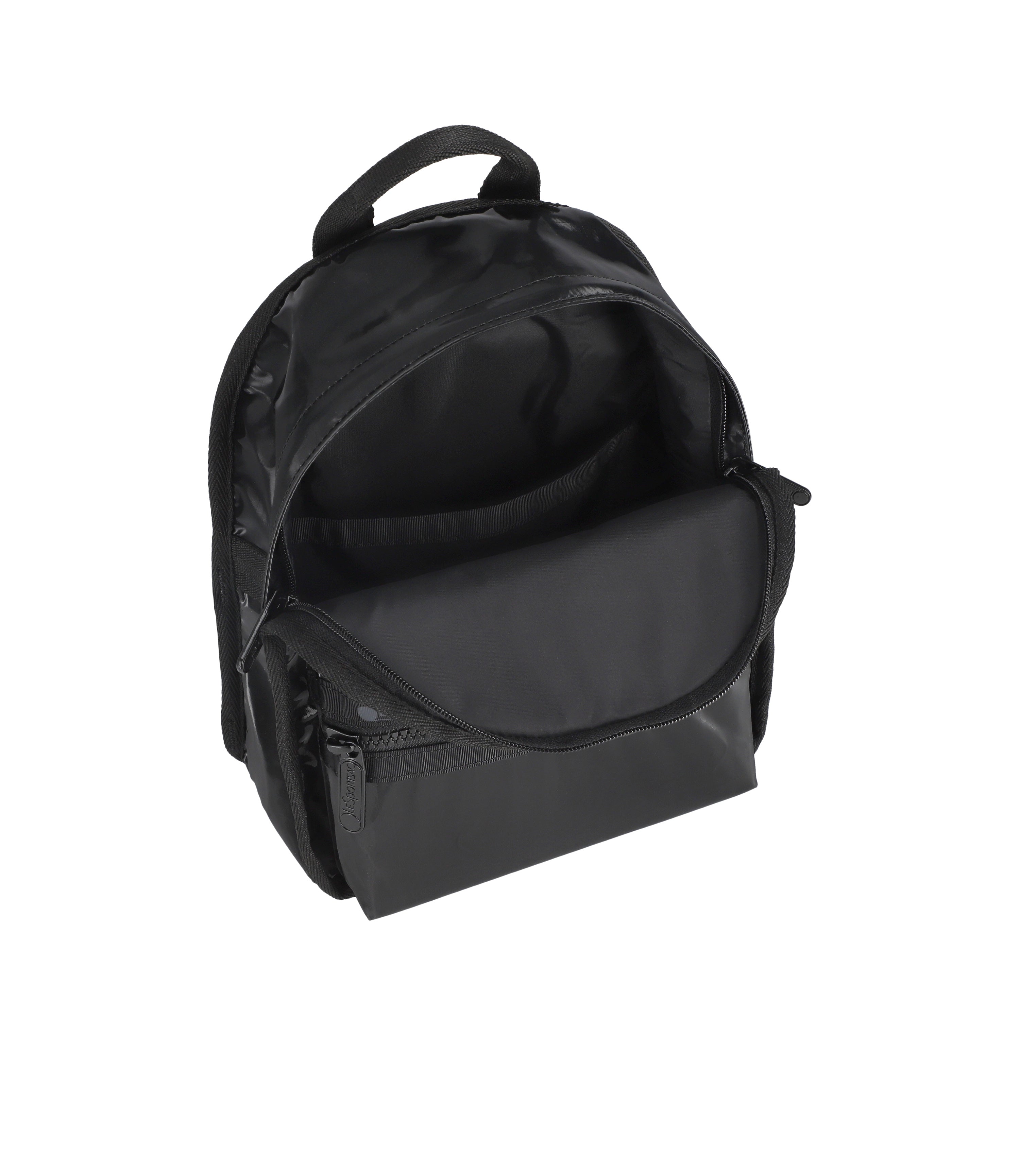 clark and madison classic backpack mini LeSportsac Shiny Black Mini Route Backpack