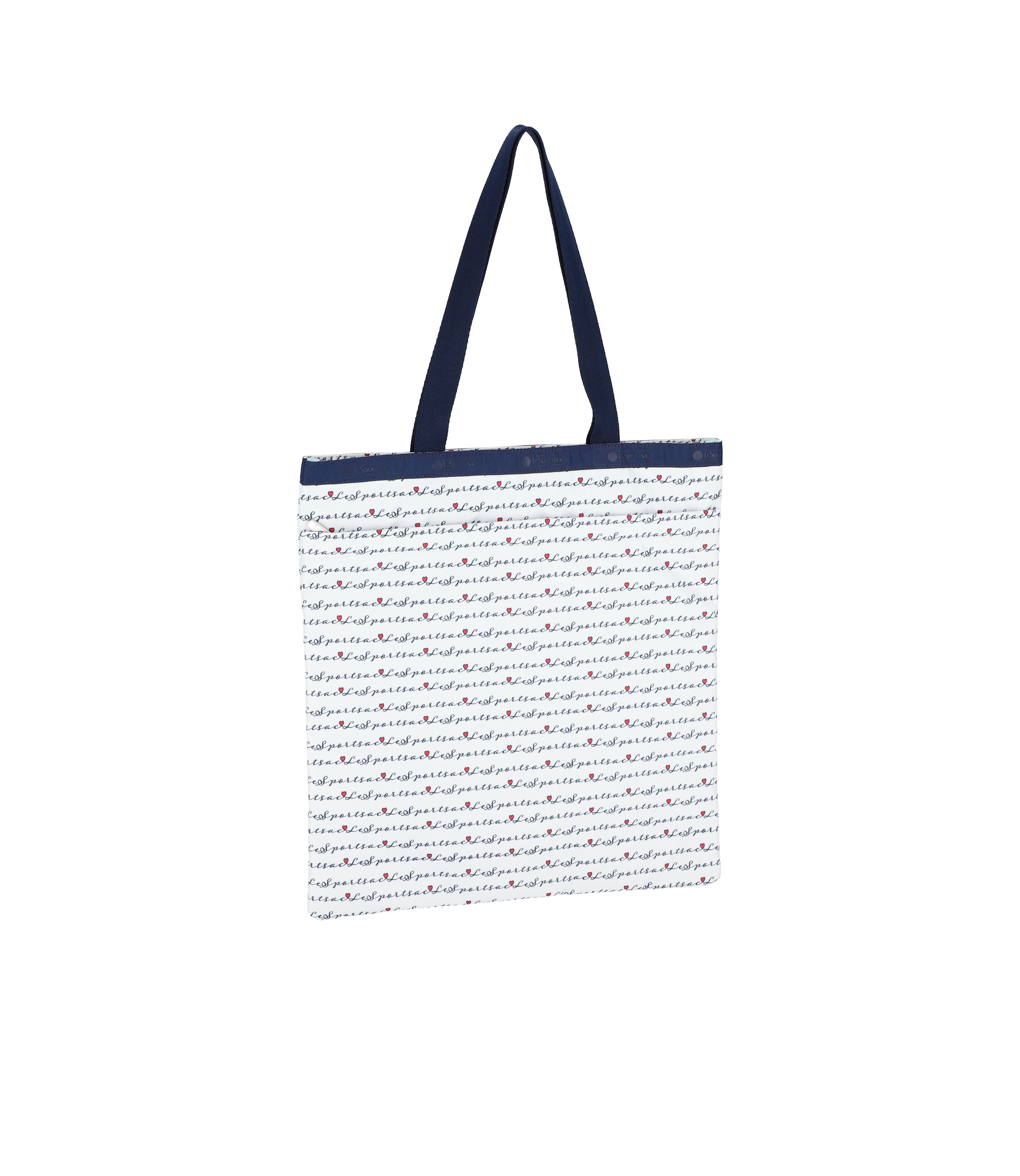■LANVIN■×LeSportsac LARGE EMERALD TOTE Large Emerald Tote - Marine Logo Border print – LeSportsac