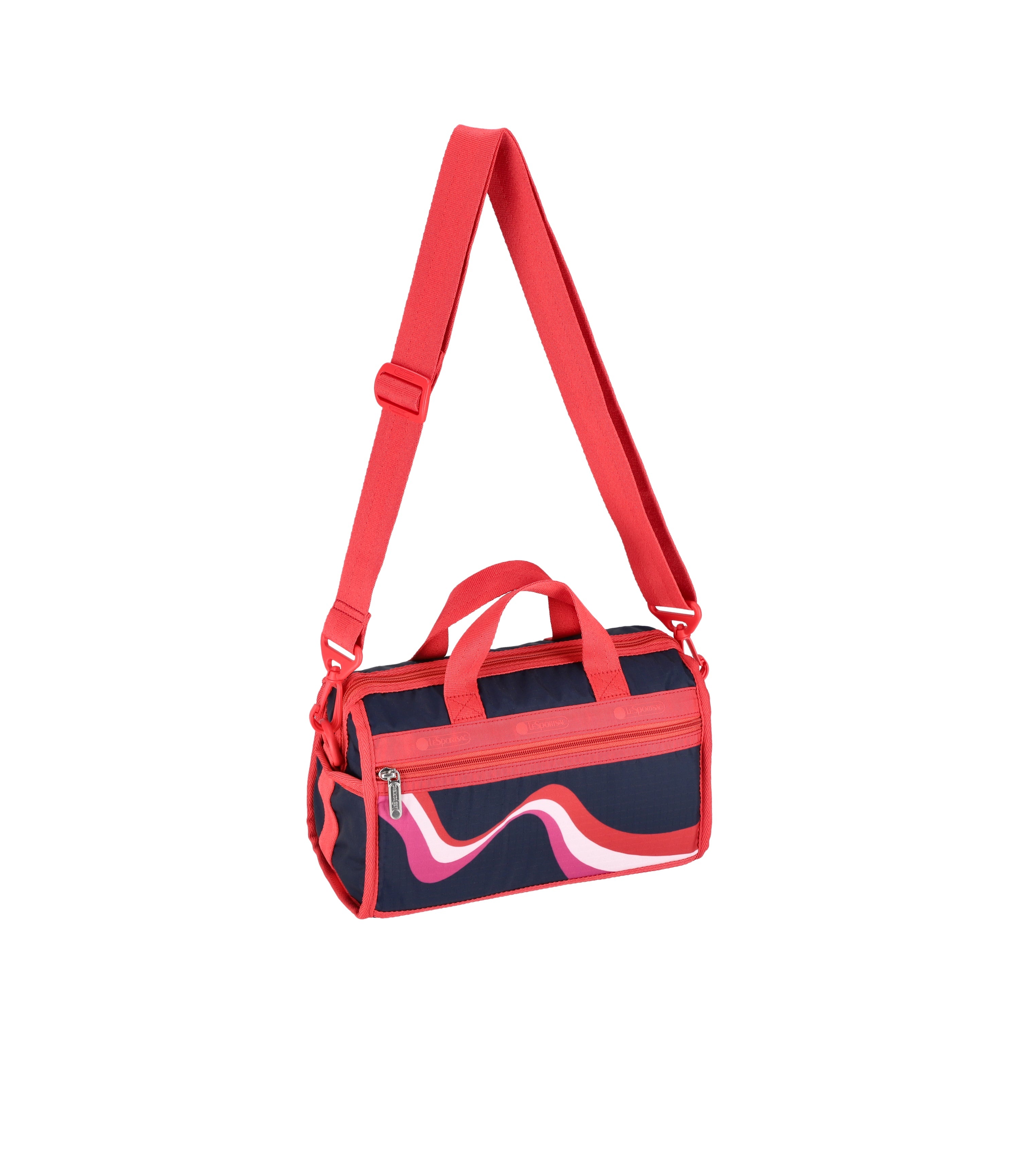 【MUCENT】BARB L LOGO 2-WAY EYELET CROSS BAG★25SS★ Lug Convertible Crossbody with Shoulder Strap - Samba 2