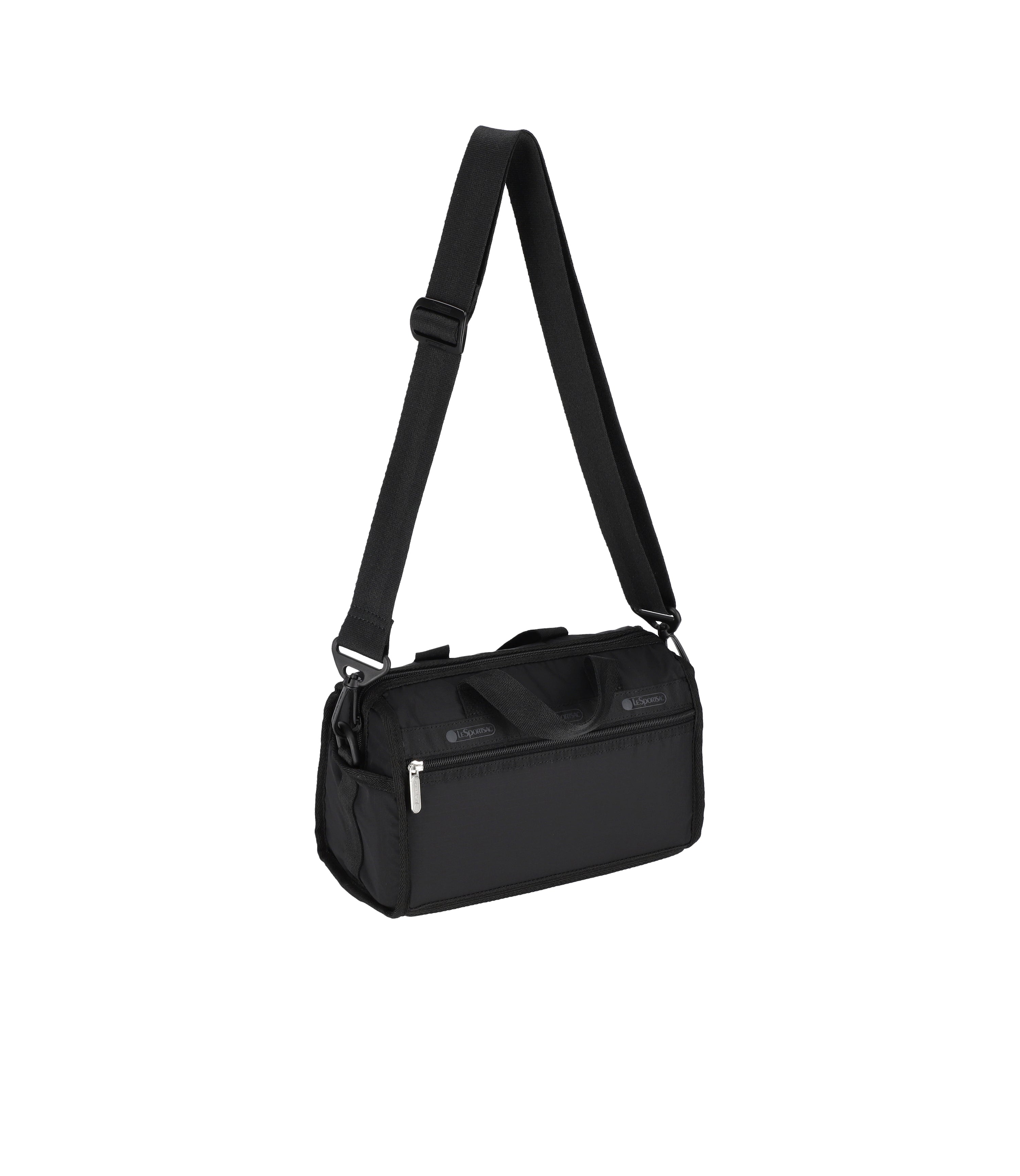 ★LeSportsac★ Black Sherpa Puppy Mini Duffel Bag [4080.C495 Mini Duffel Crossbody - Snoopy and Woodstock Green – LeSportsac