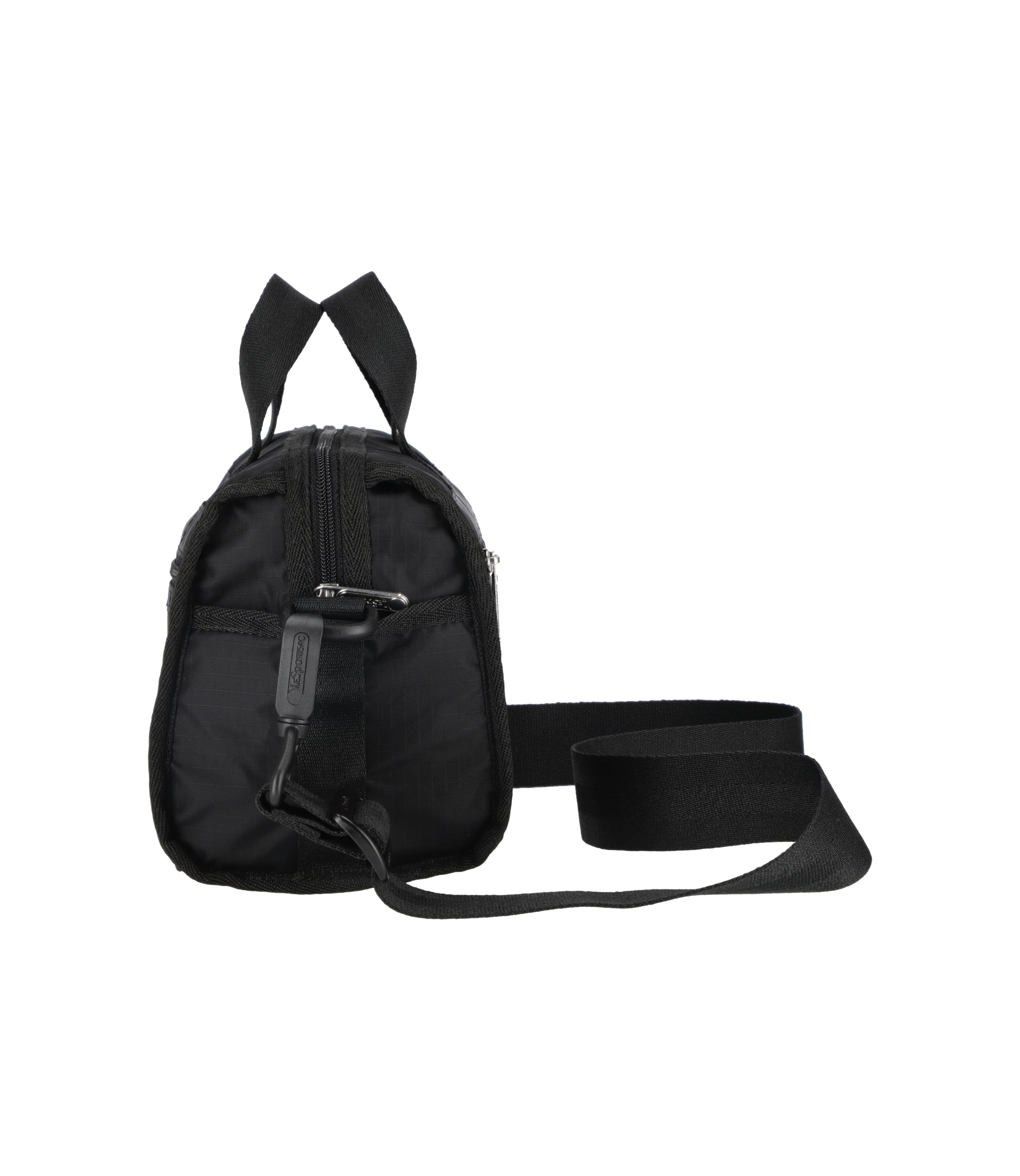 Solid Black Mini Duffel Crossbody Bag | LeSportsac