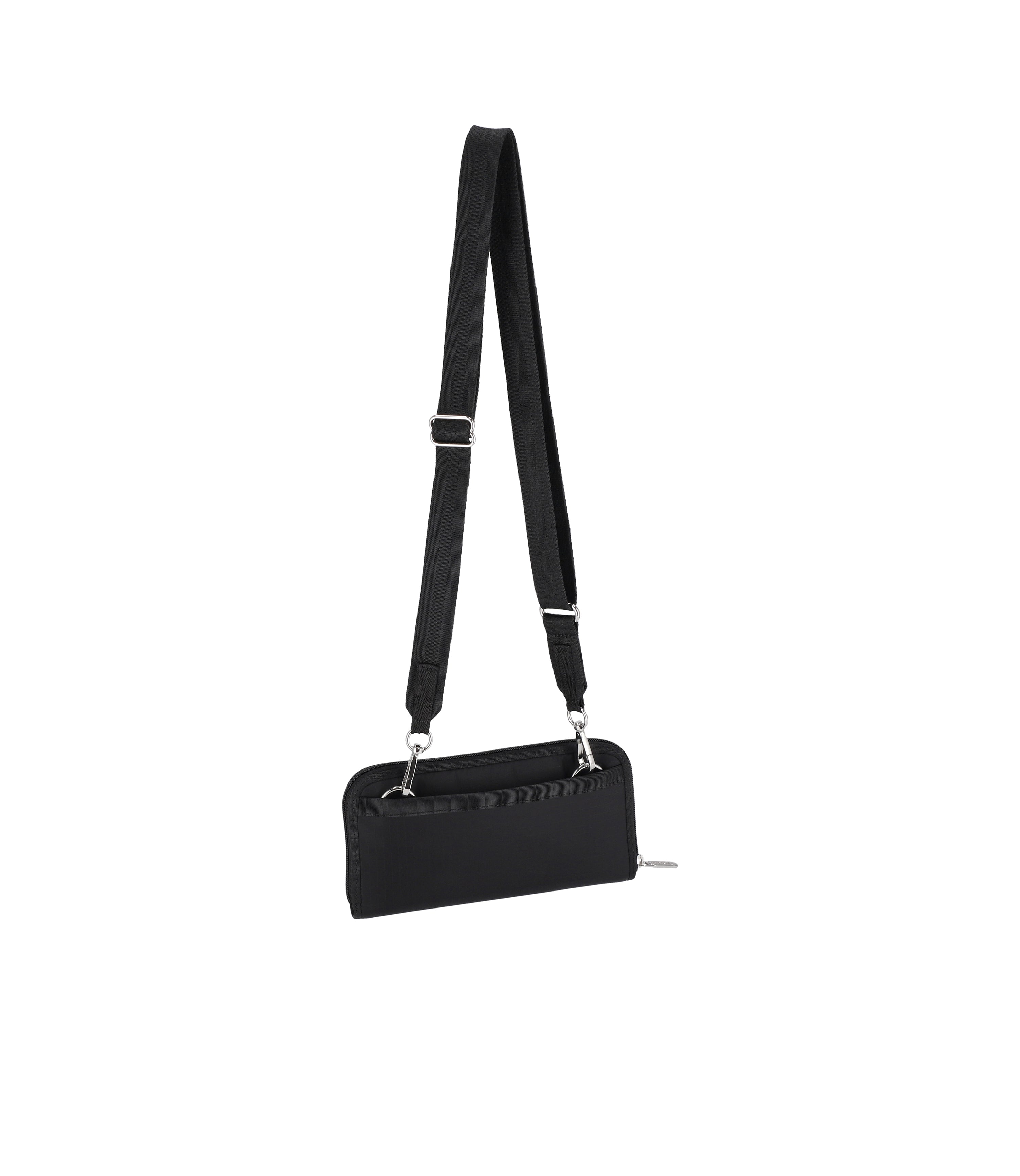 Solid Black Convertible Strap Wallet | LeSportsac