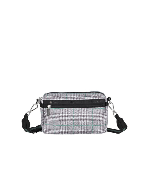 East/West Phone Crossbody - Gray/Green Check print – LeSportsac