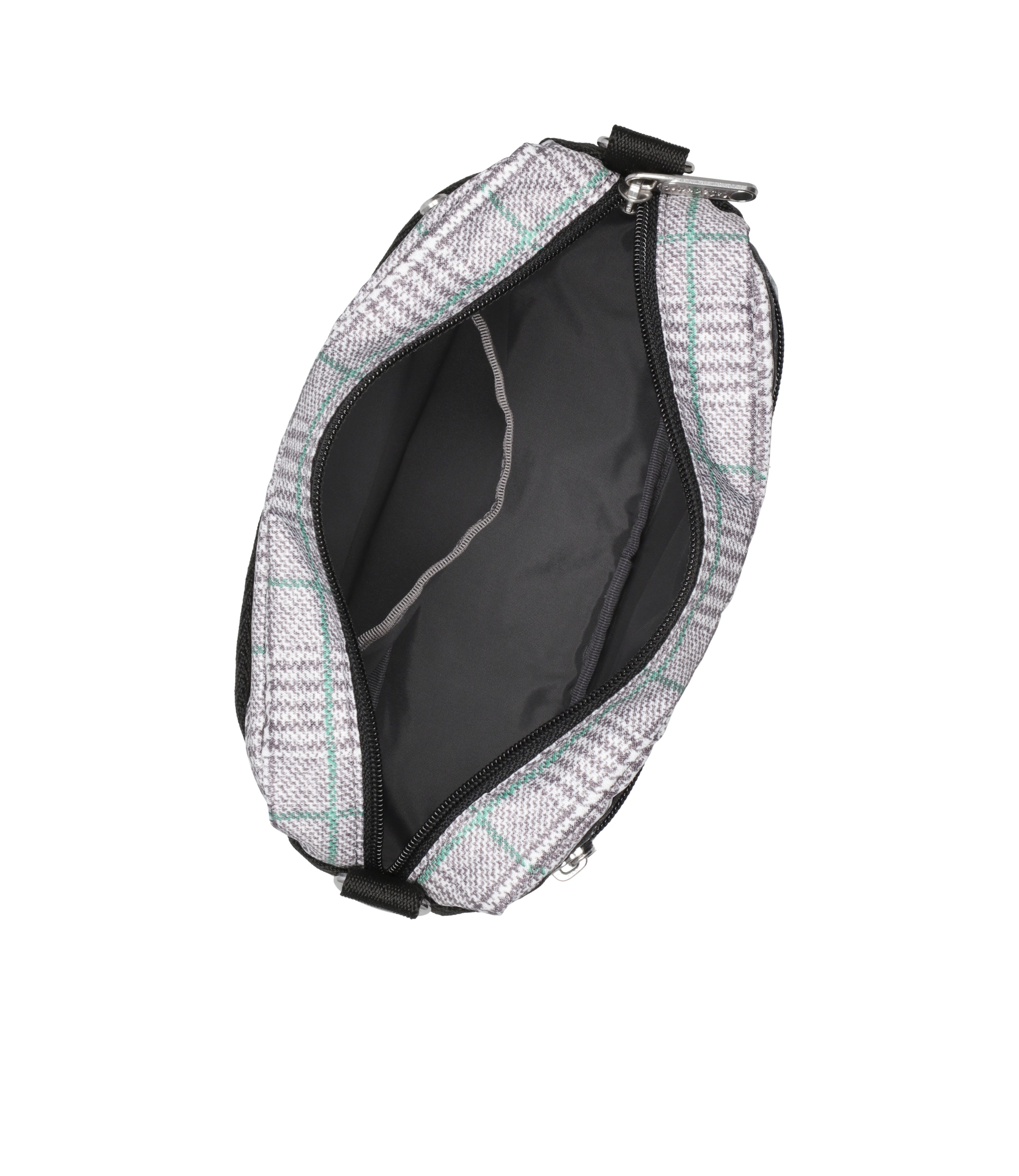 East/West Phone Crossbody - Gray/Green Check print – LeSportsac