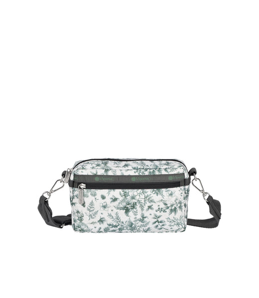 ■LeSportsac■ MINI PHONE XBODY ダークオリーブ unisex Solid Black Mini Crossbody Cell Phone Bag | LeSportsac