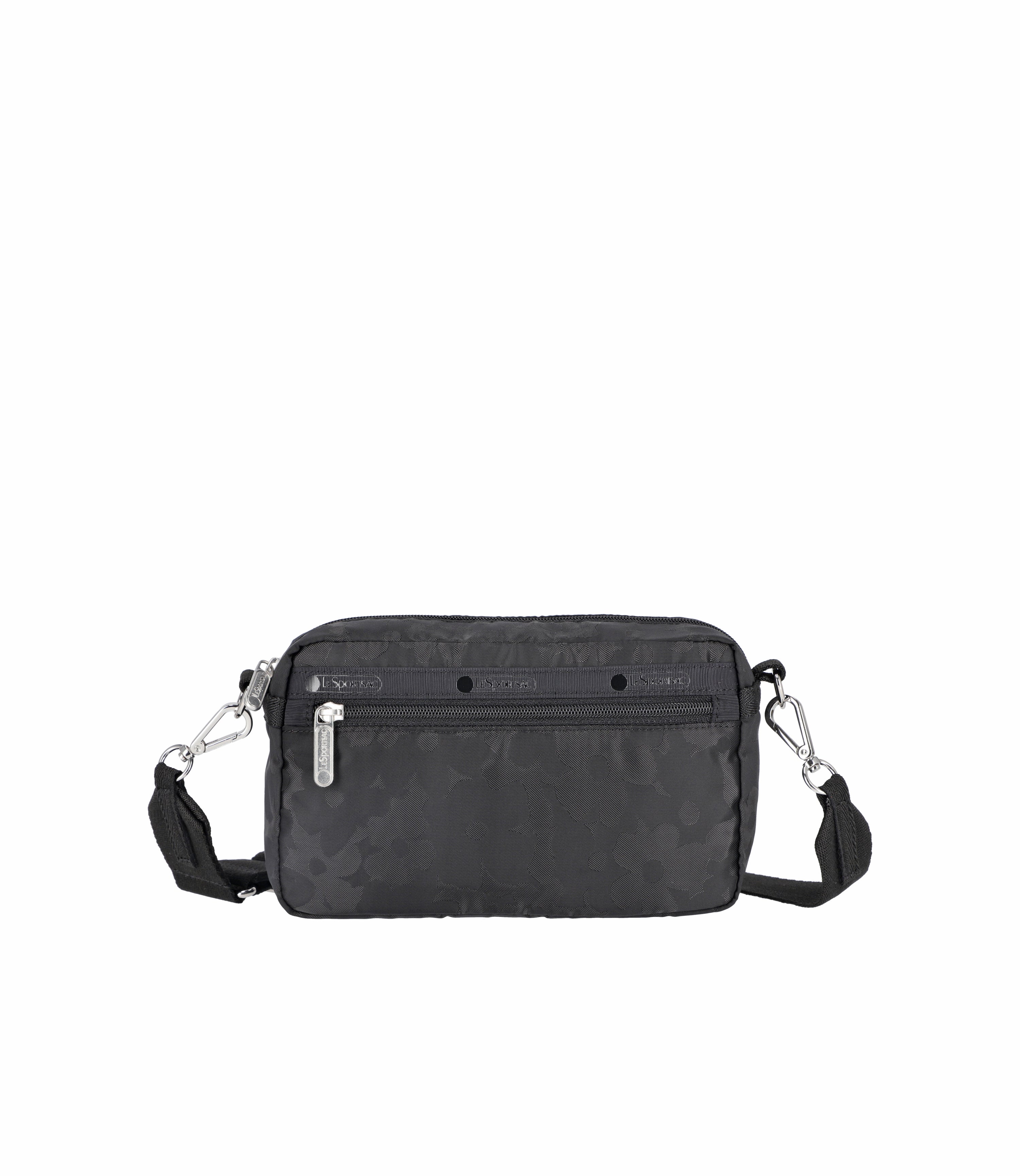 East/West Phone Crossbody - Black Floral Jacquard – LeSportsac