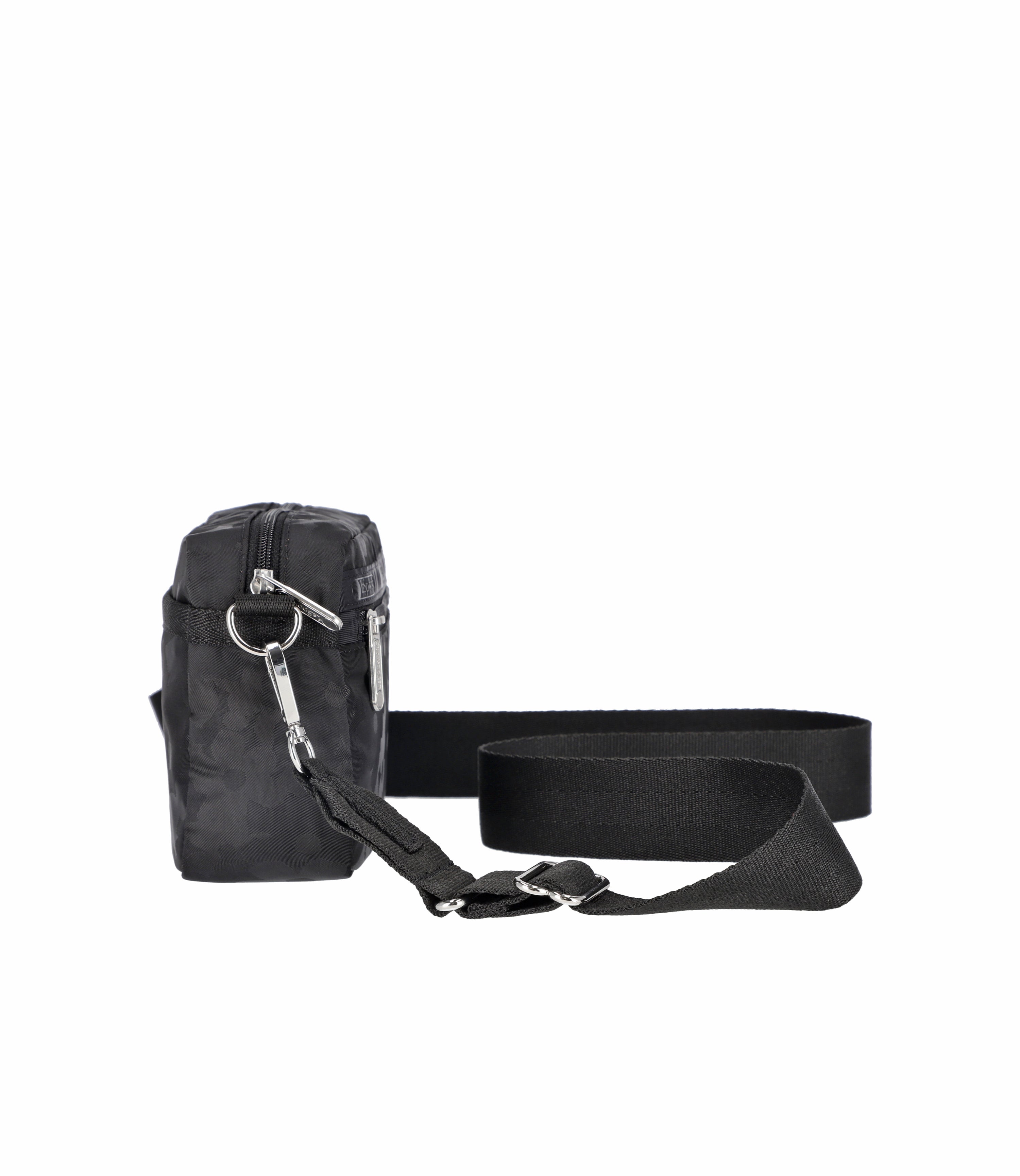 East/West Phone Crossbody - Black Floral Jacquard – LeSportsac