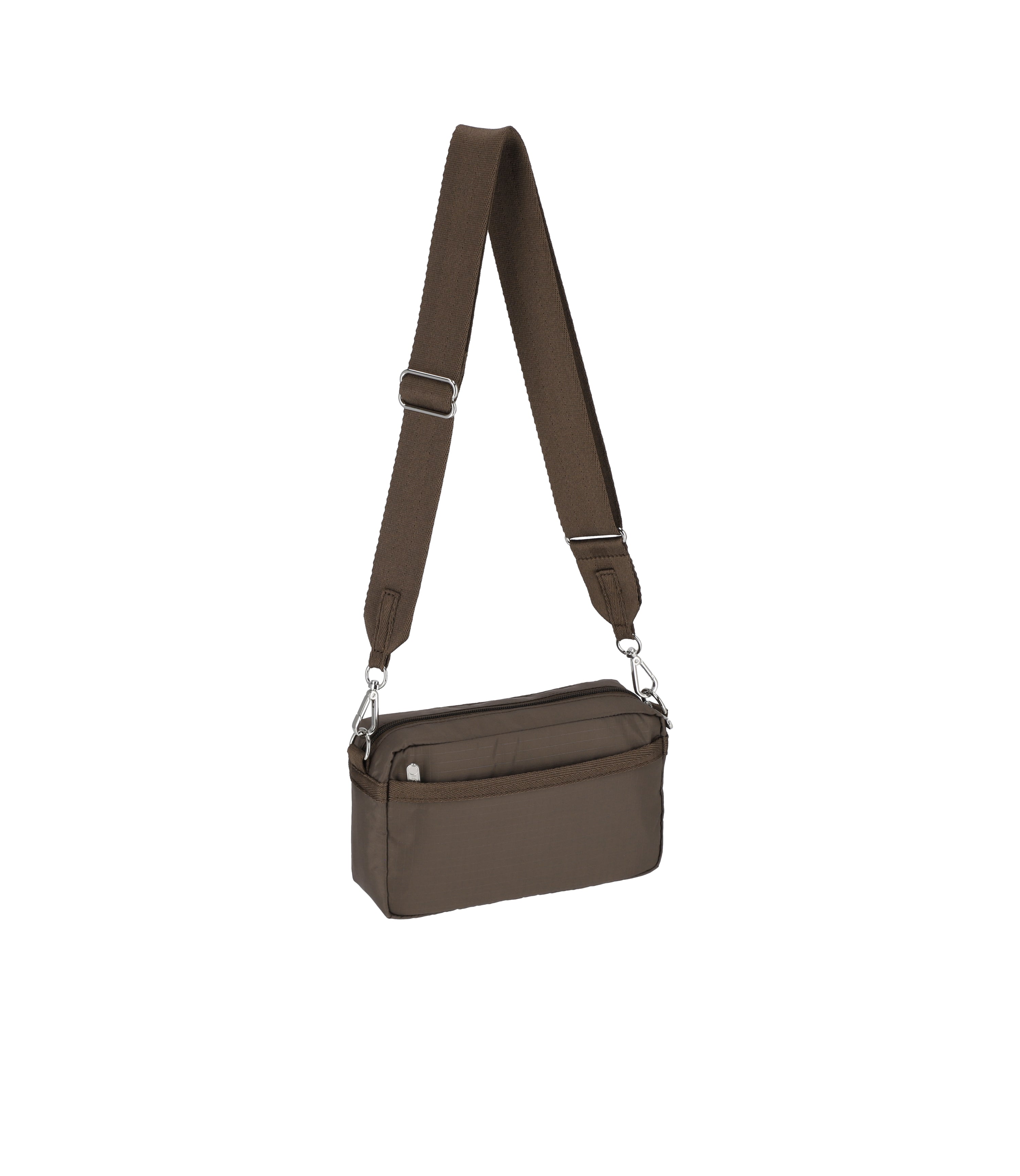East/West Phone Crossbody - Dark Chocolate solid – LeSportsac