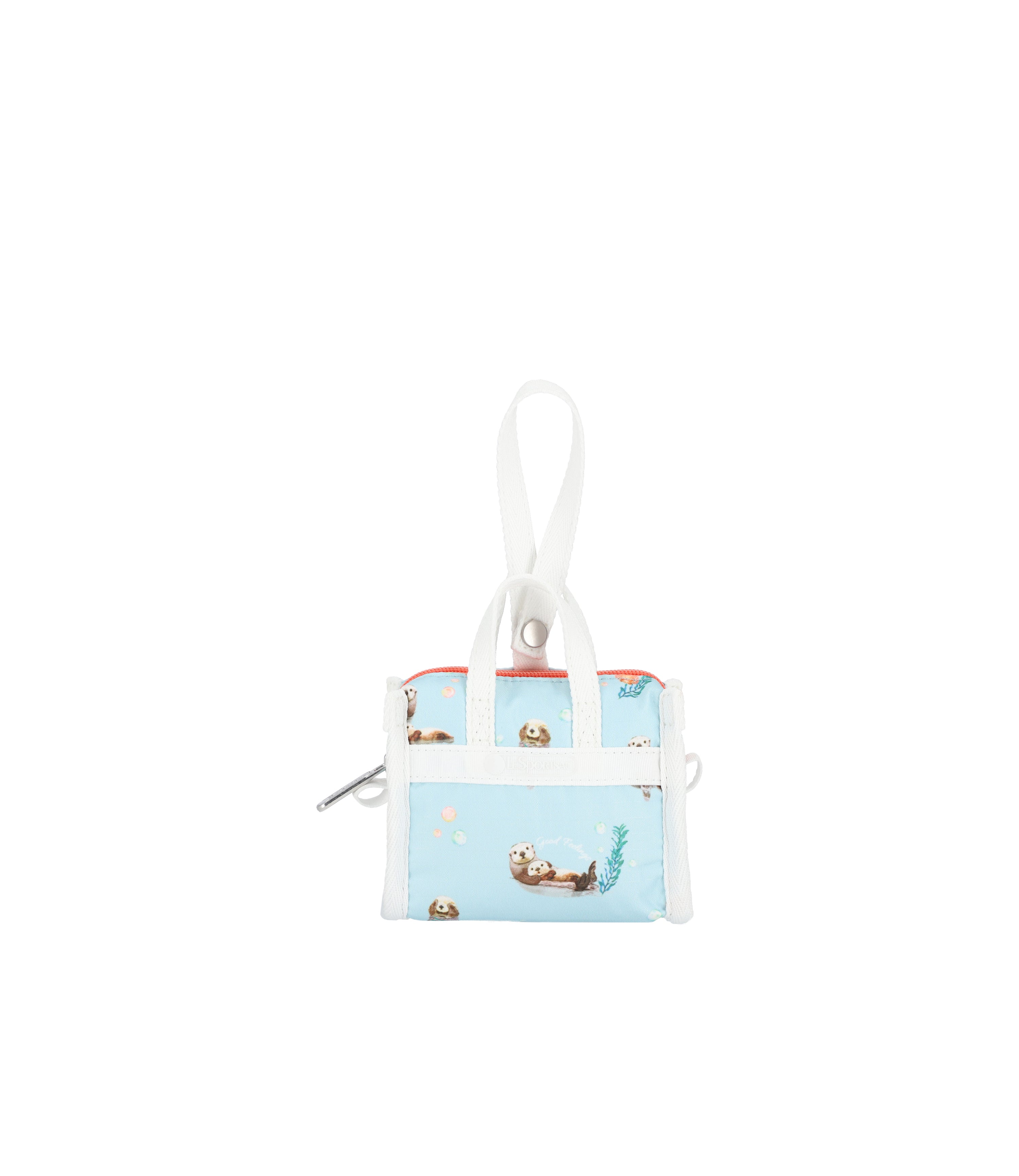 Micro Weekender Charm - Floating Sea Otters print – LeSportsac