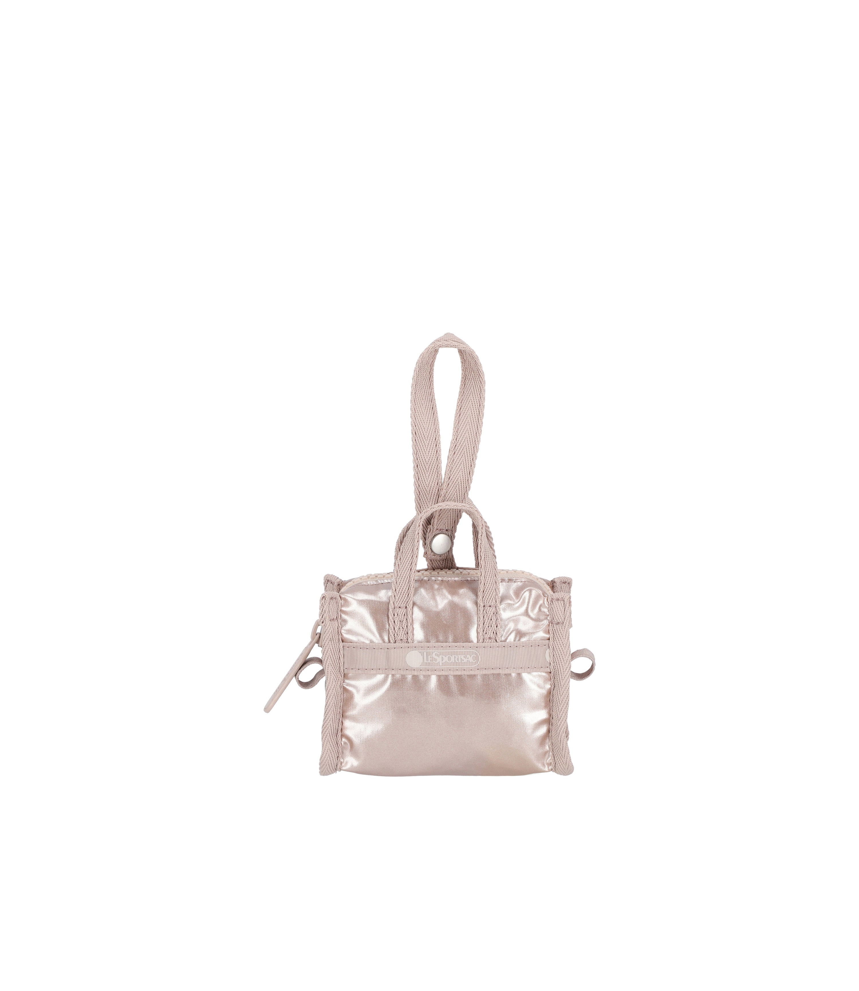 Micro Weekender Charm - Rose Gold Shine – LeSportsac