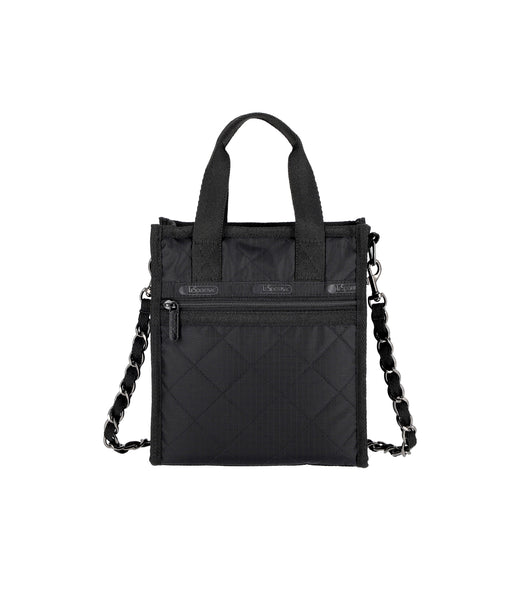 Chain Mini North/South Tote - Onyx Chain Quilt – LeSportsac