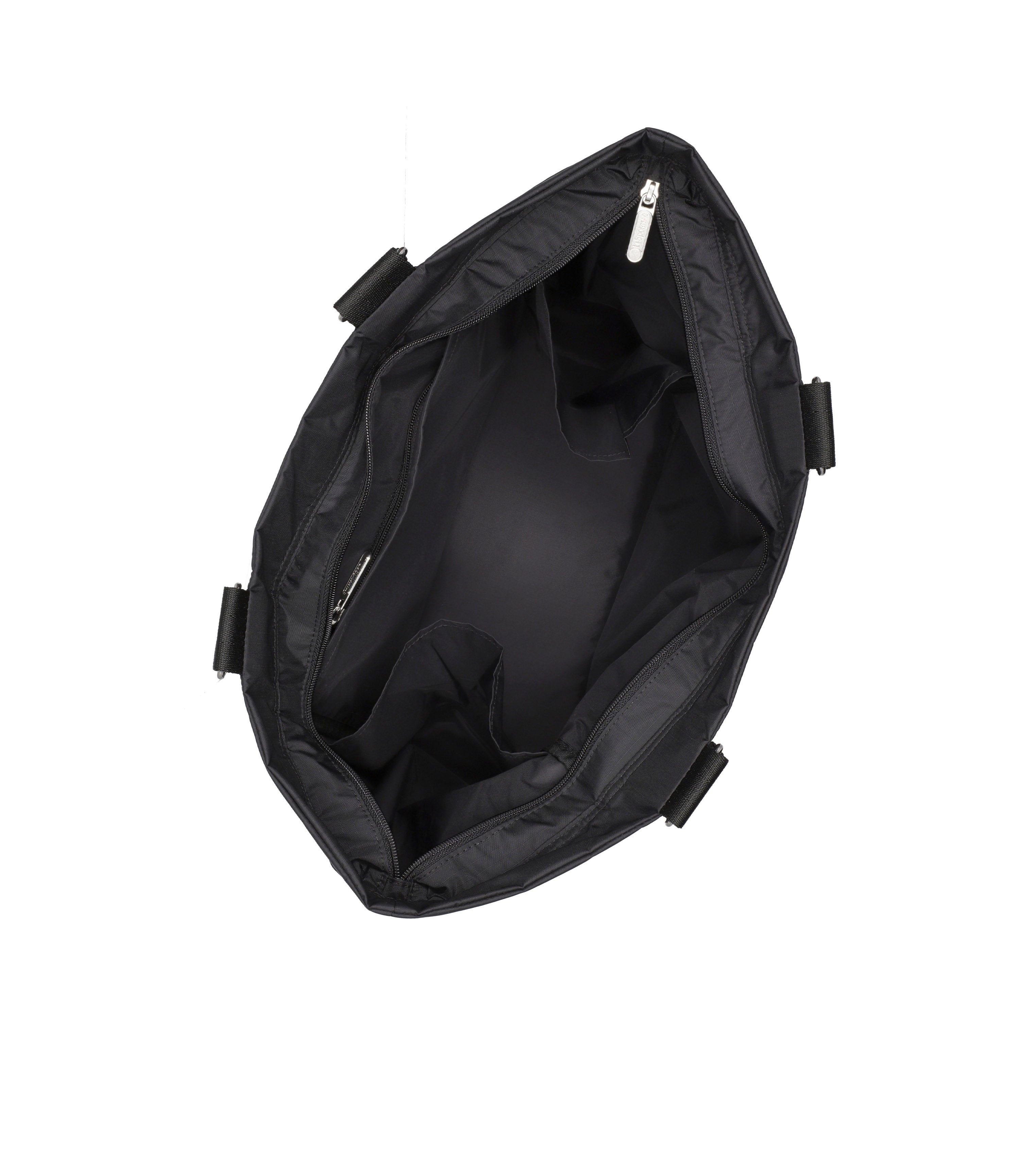 Medium East/West Tote - Black solid – LeSportsac