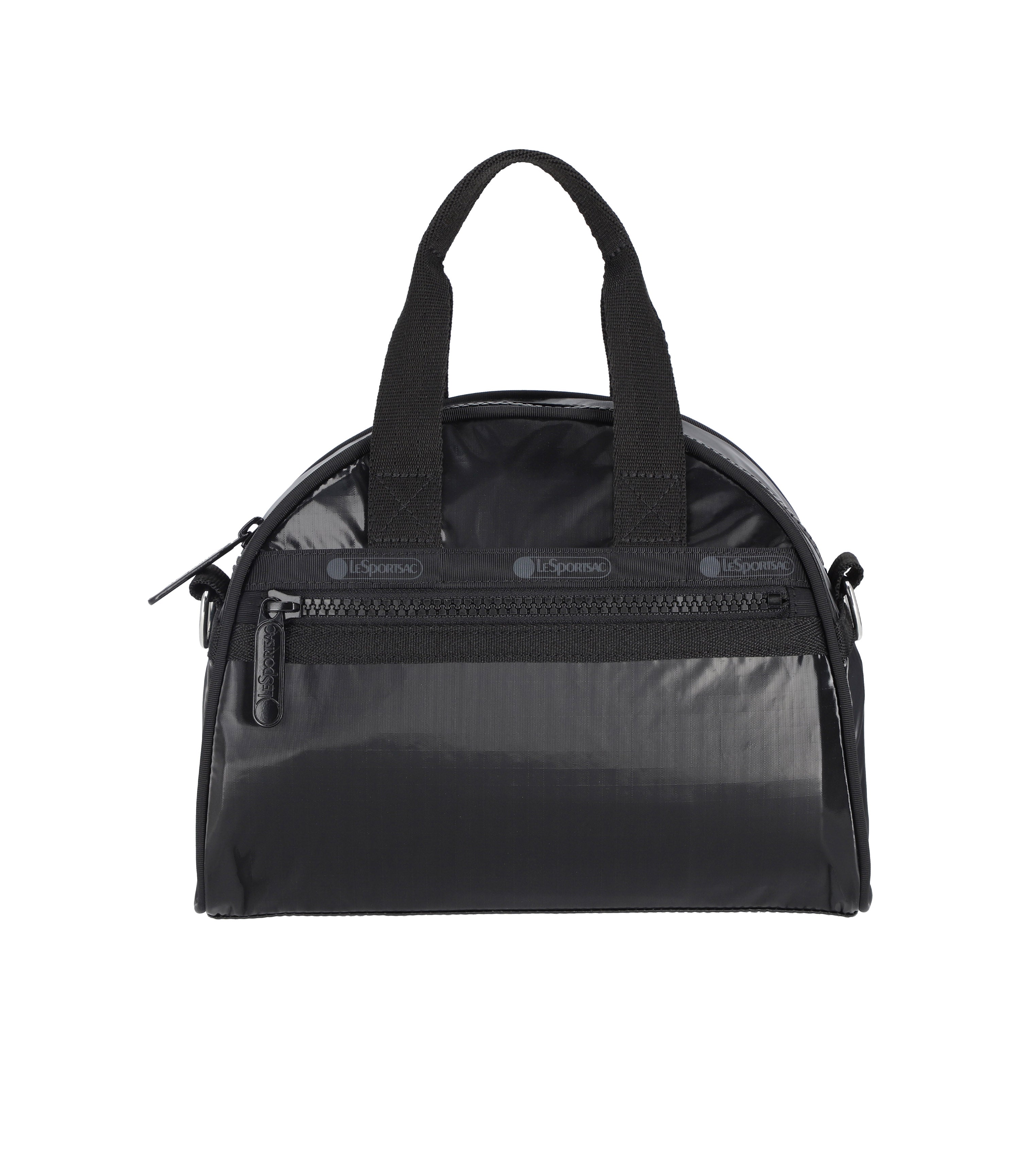 Round Small Satchel - Black Shine – LeSportsac