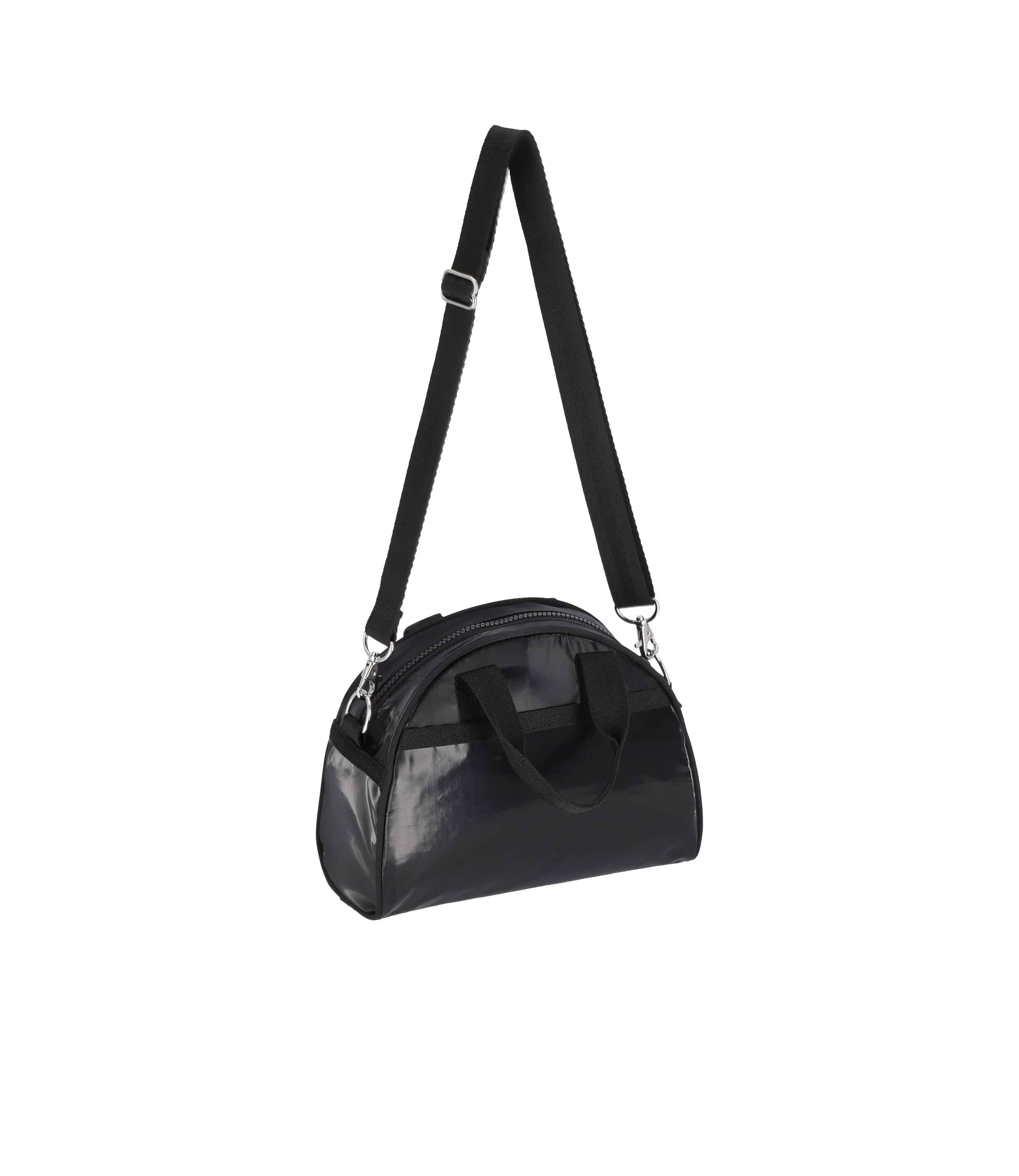 Round Small Satchel - Black Shine – LeSportsac