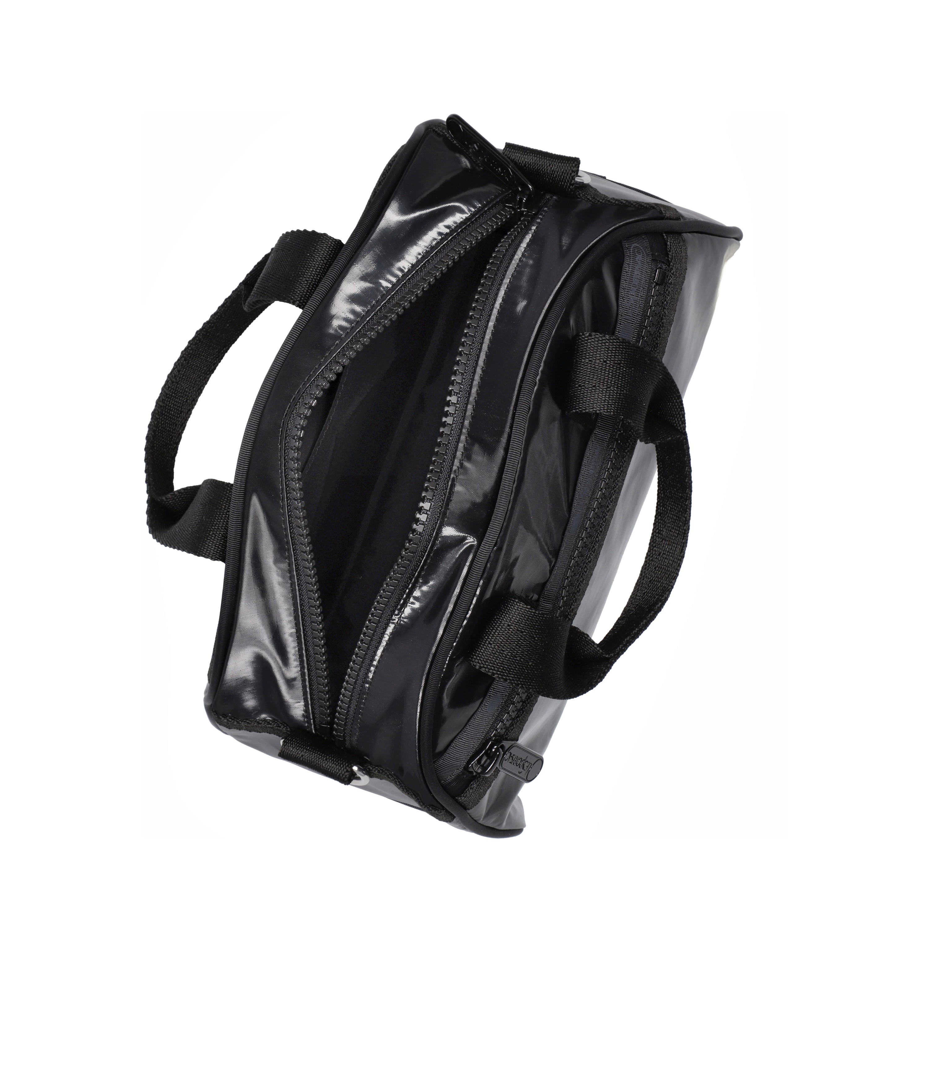 Round Small Satchel - Black Shine – LeSportsac