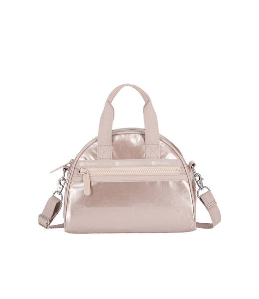 Round Small Satchel - Rose Gold Shine – LeSportsac
