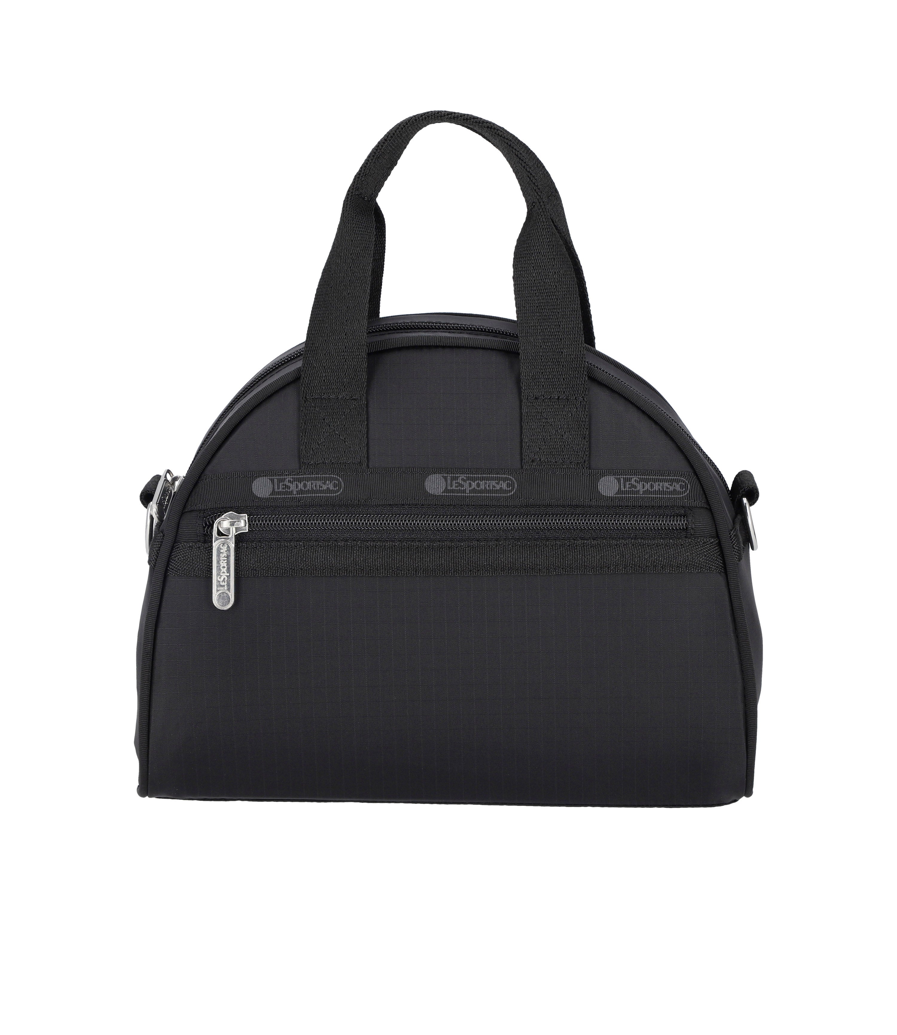 Round Small Satchel - Black solid – LeSportsac