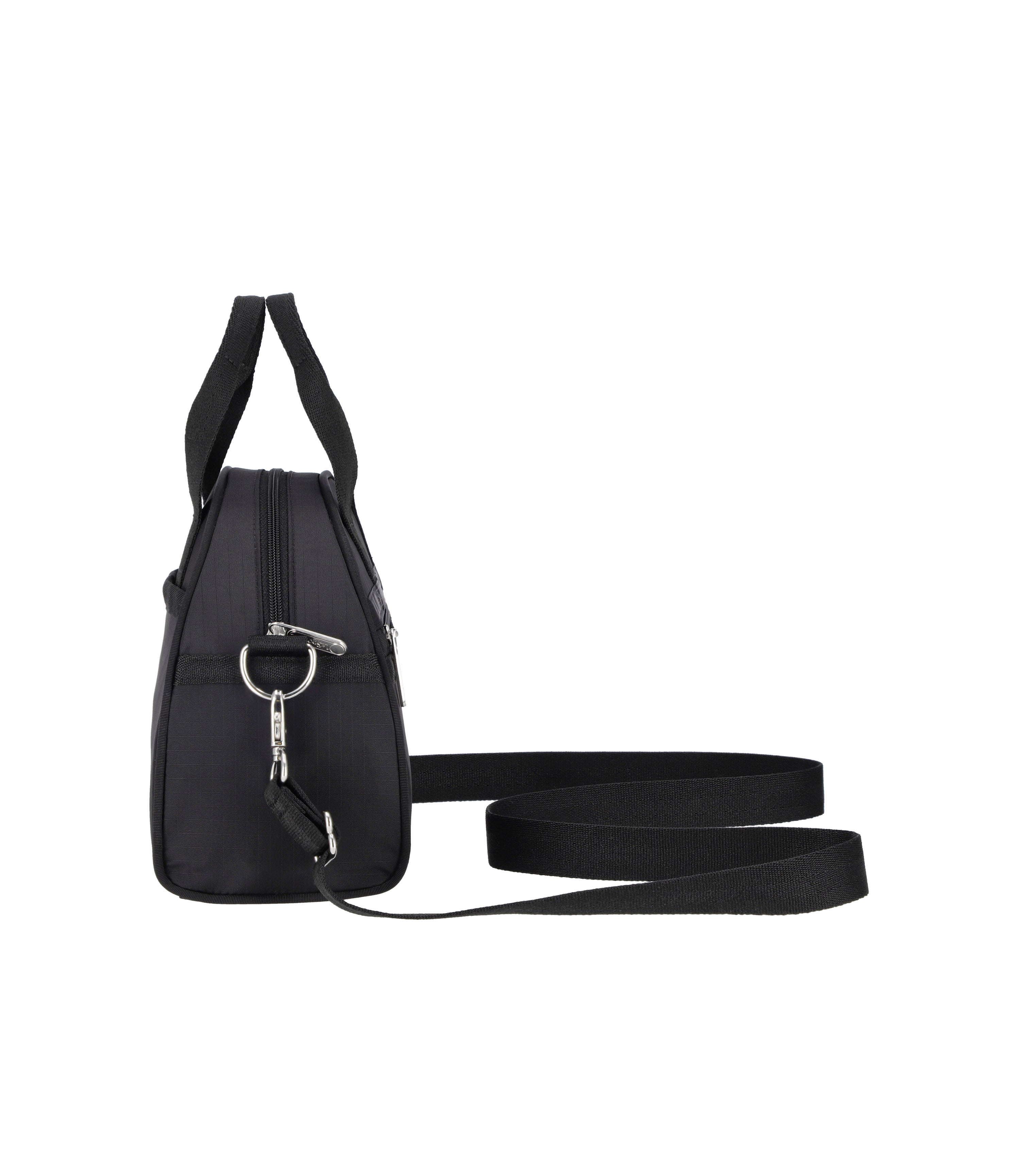 Round Small Satchel - Black solid – LeSportsac