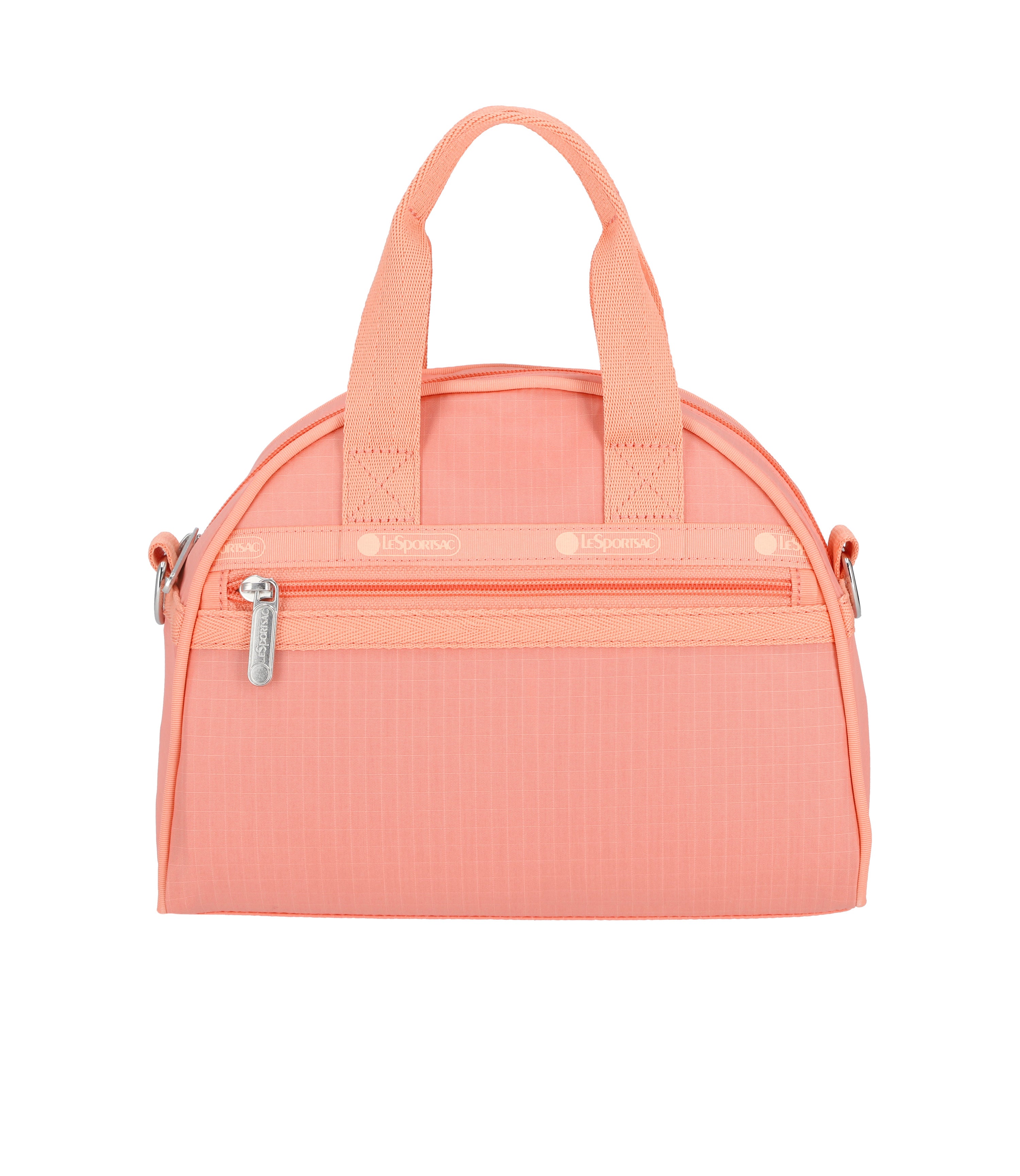 Round Small Satchel - Coral Punch solid – LeSportsac