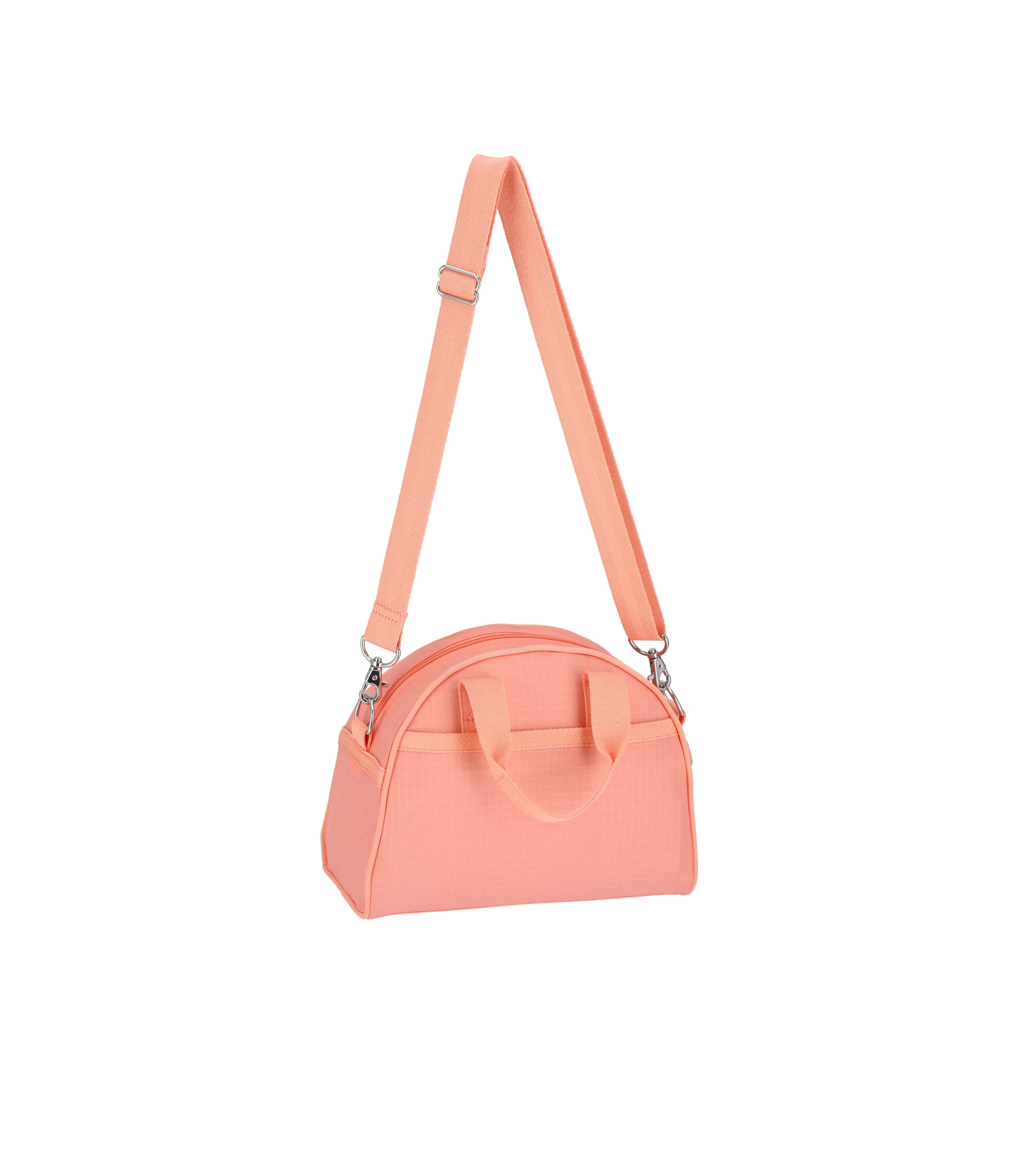 Round Small Satchel - Coral Punch solid – LeSportsac