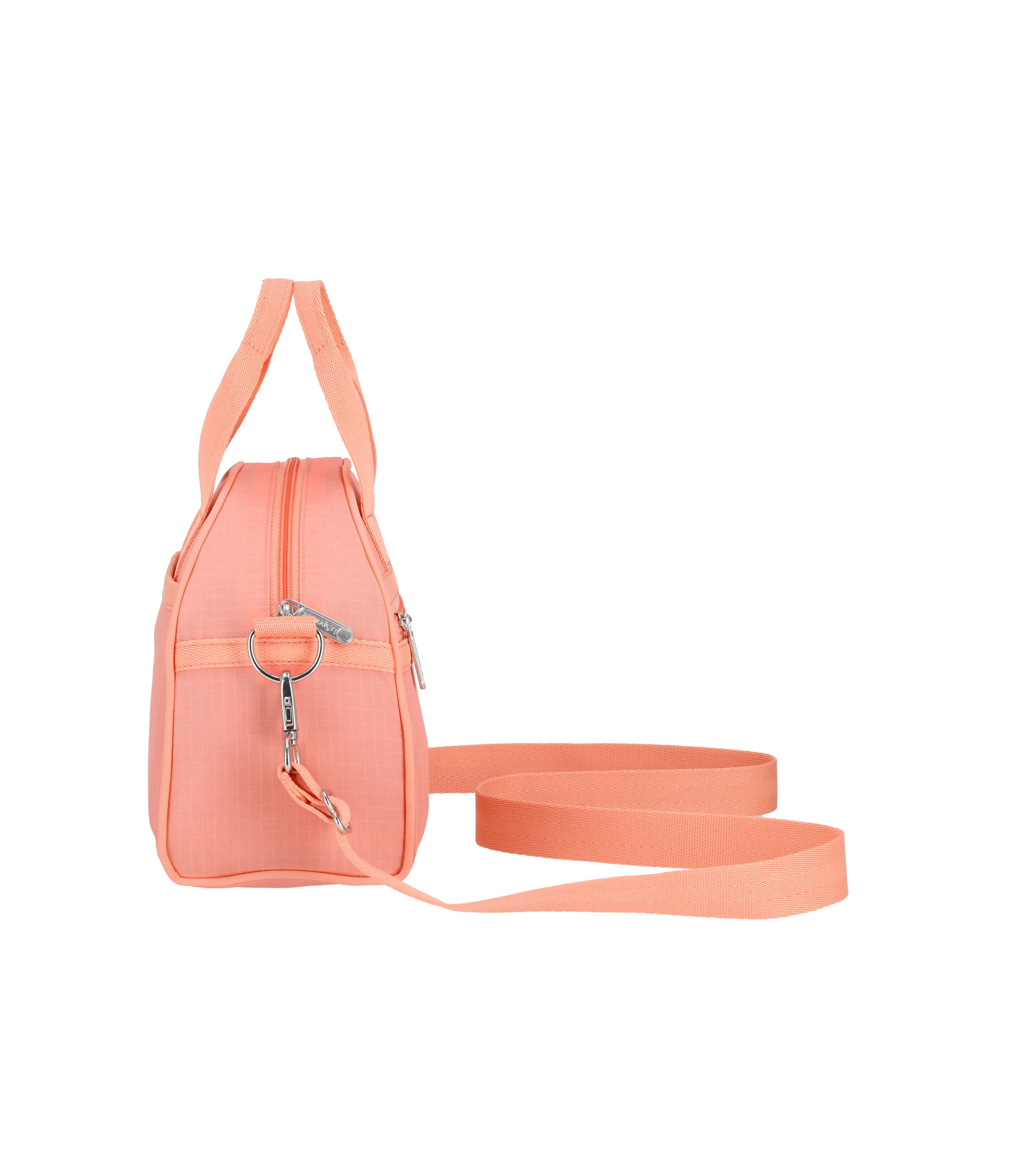 Round Small Satchel - Coral Punch solid – LeSportsac