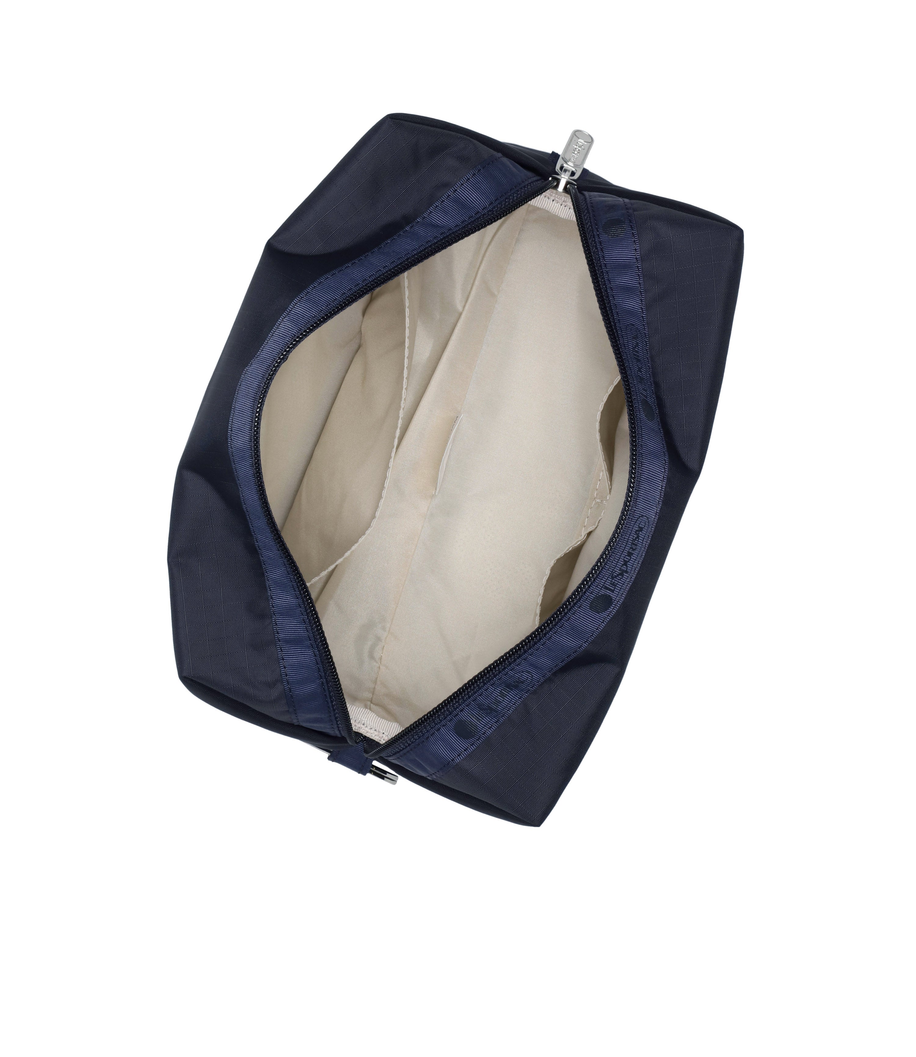 Large Zip Pouch - Deep Sea Blue solid – LeSportsac