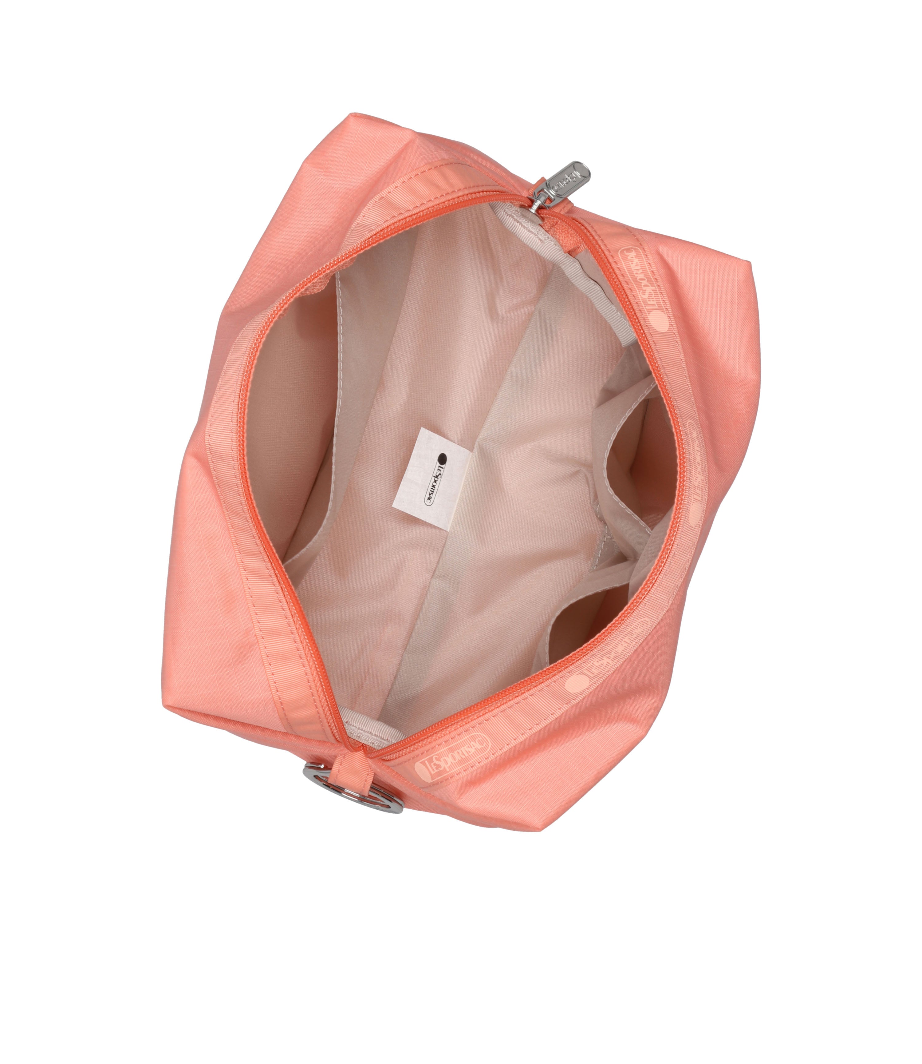 Large Zip Pouch - Coral Punch solid – LeSportsac