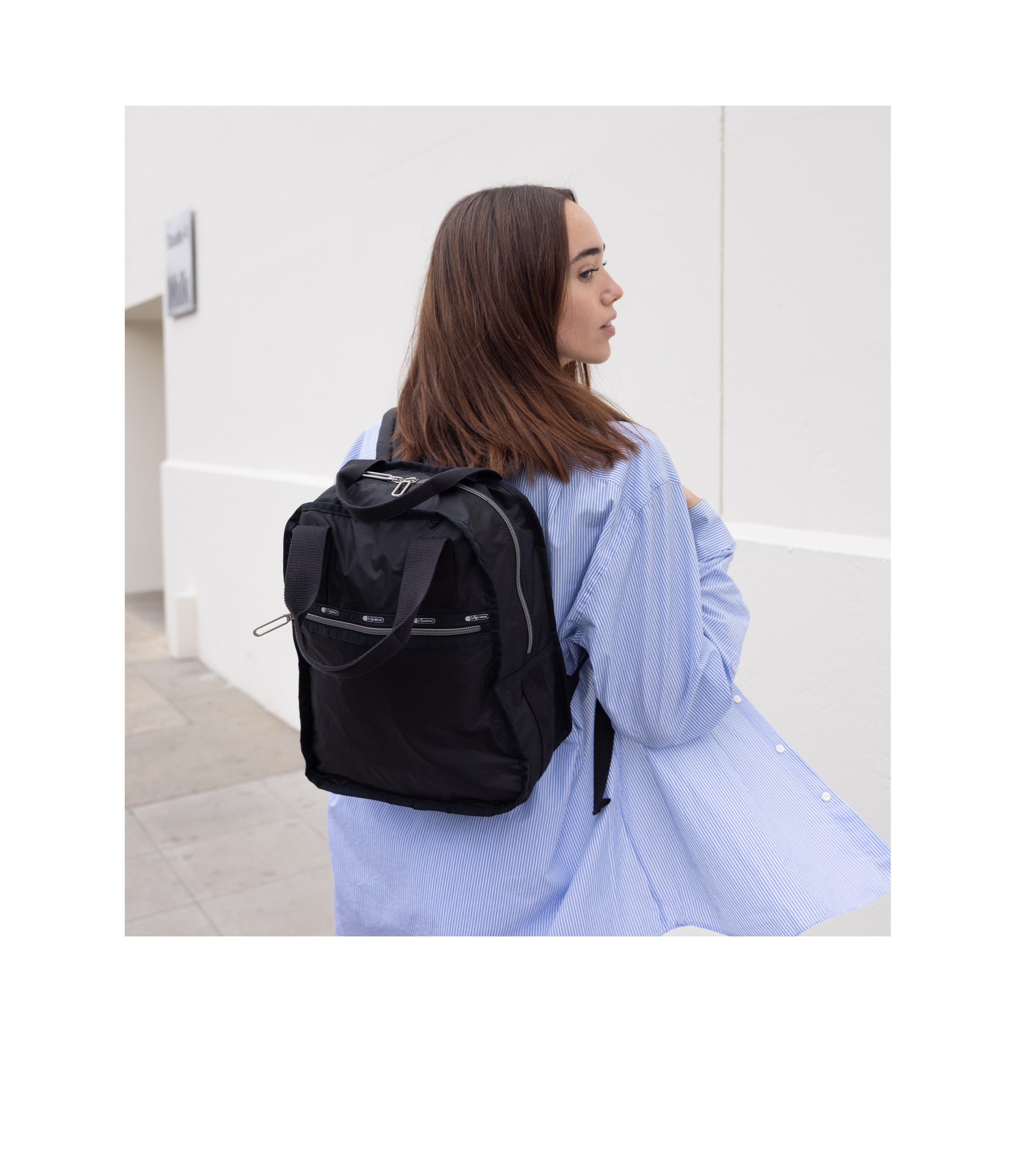 Medium Urban Backpack - Black C – LeSportsac