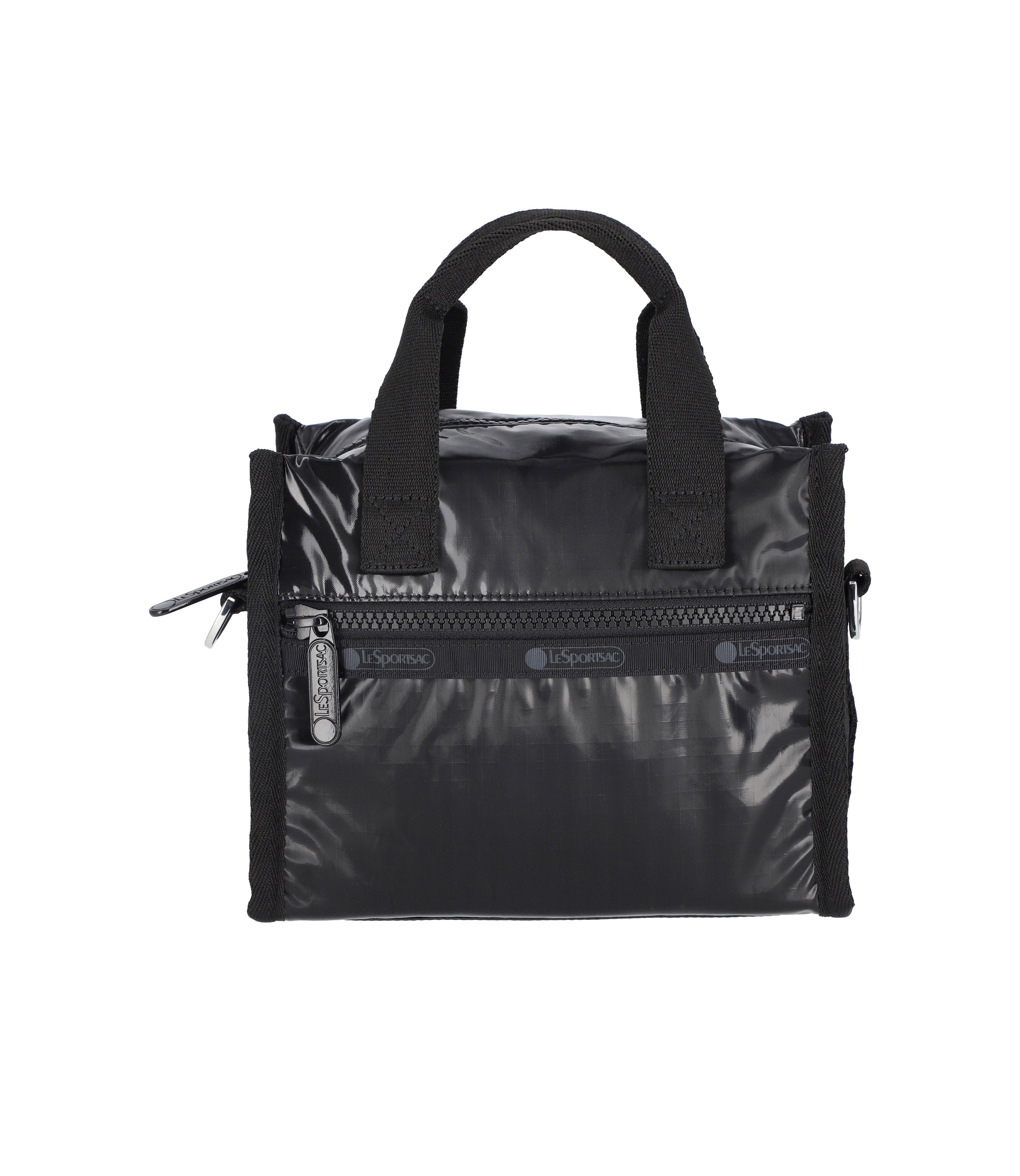 East/West Shoulder Satchel - Black Shine – LeSportsac