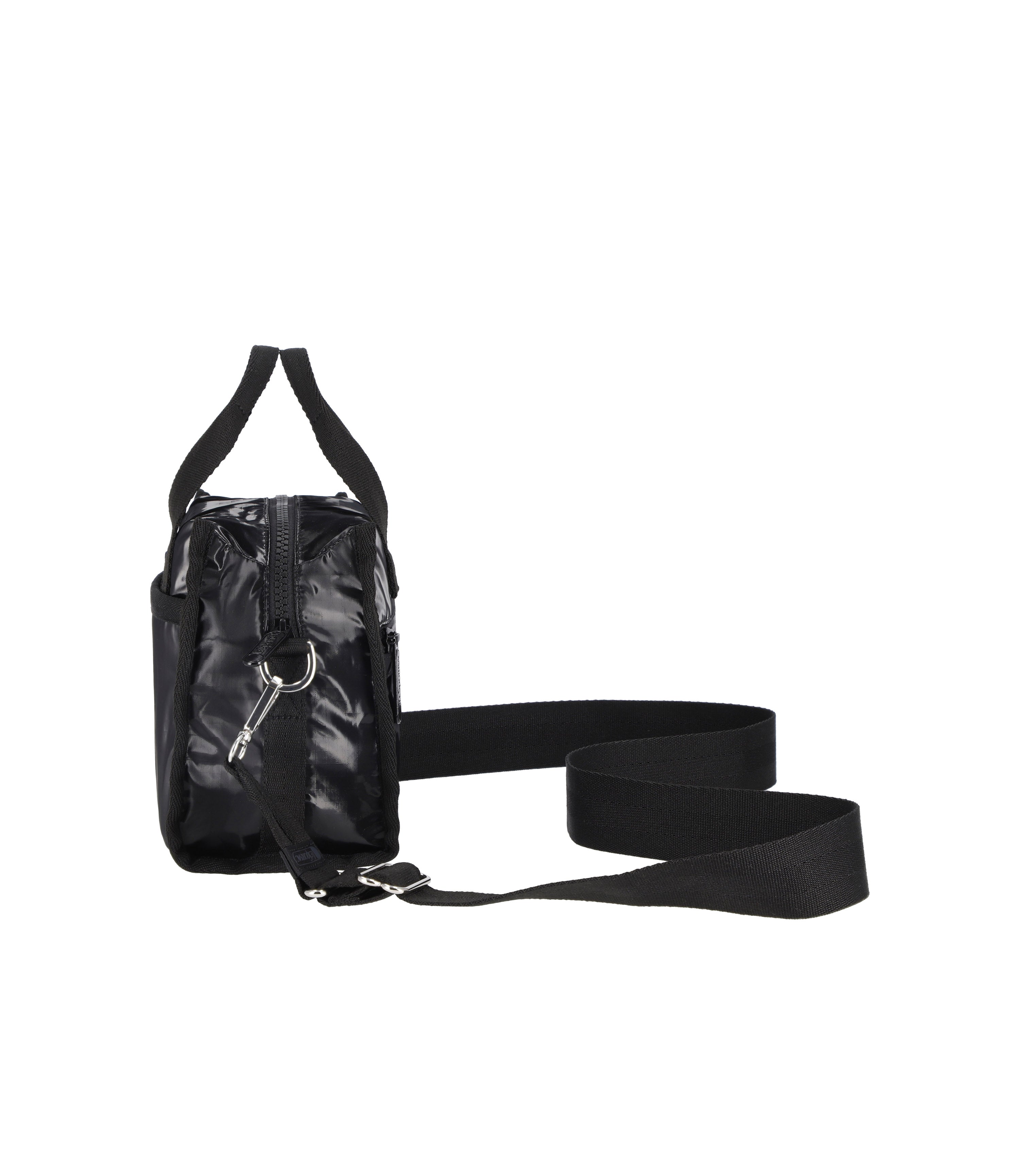East/West Shoulder Satchel - Black Shine – LeSportsac