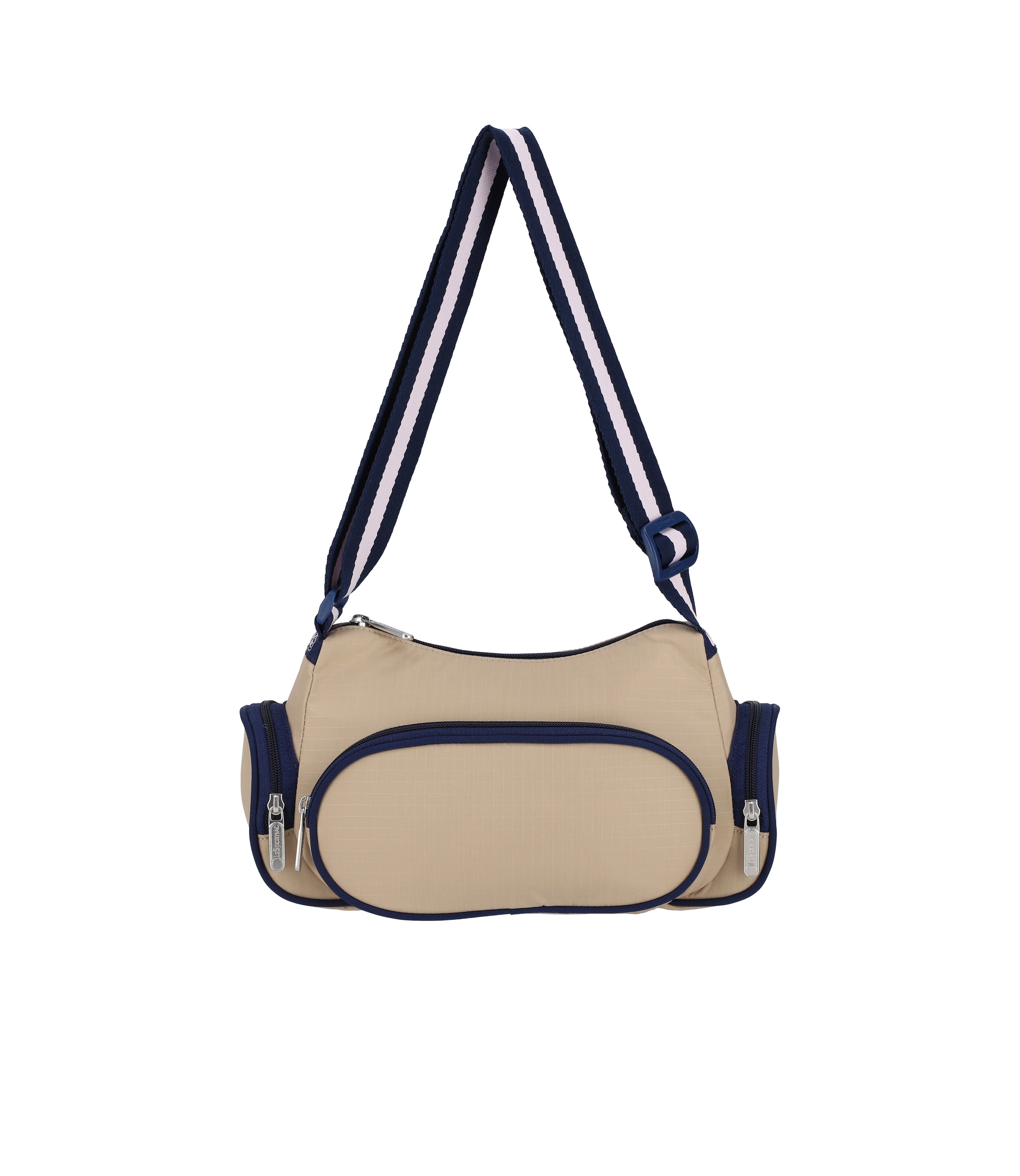 3-Pocket Shoulder Bag - Spectator Bone/Navy – LeSportsac
