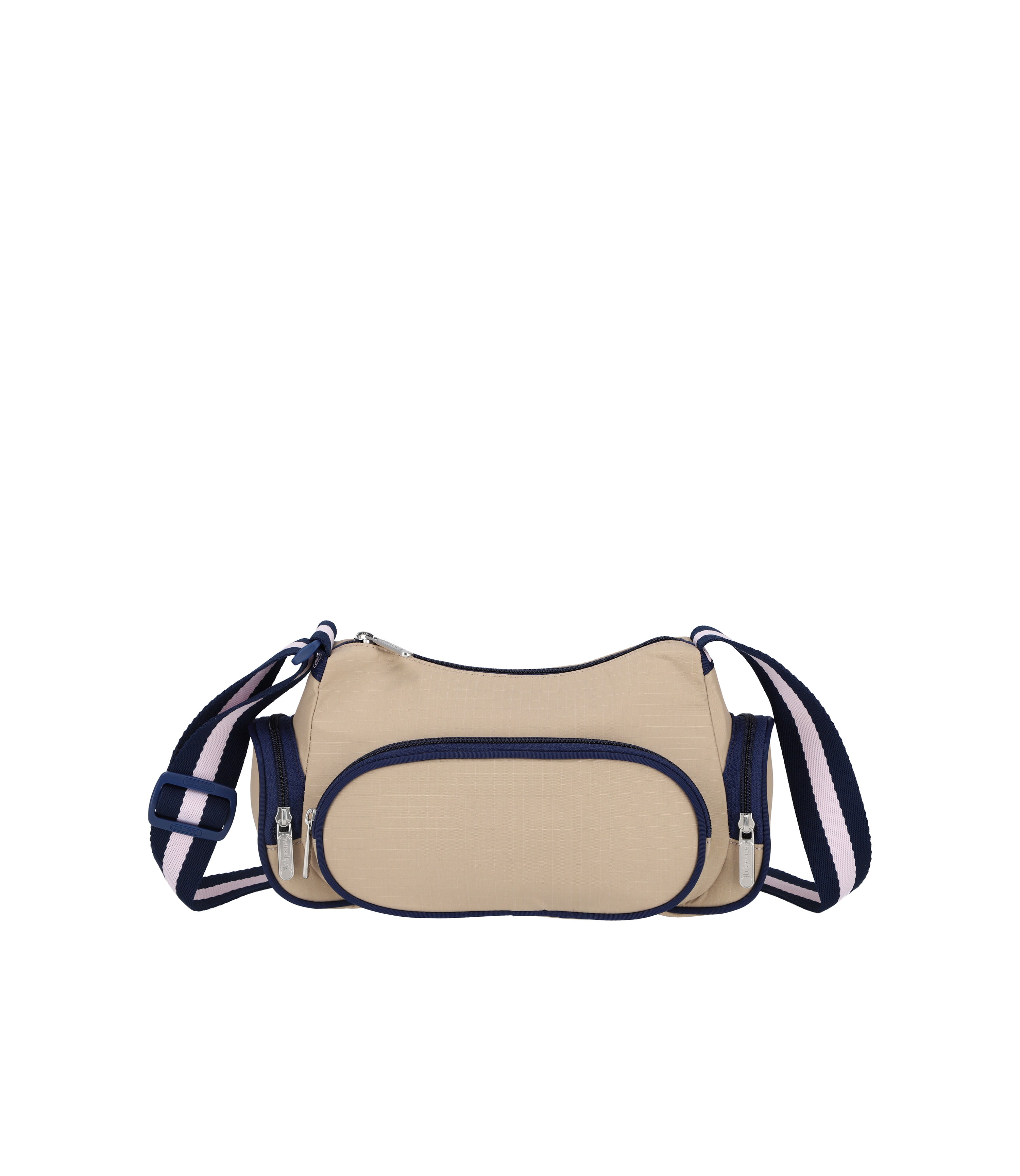 3-Pocket Shoulder Bag - Spectator Bone/Navy – LeSportsac