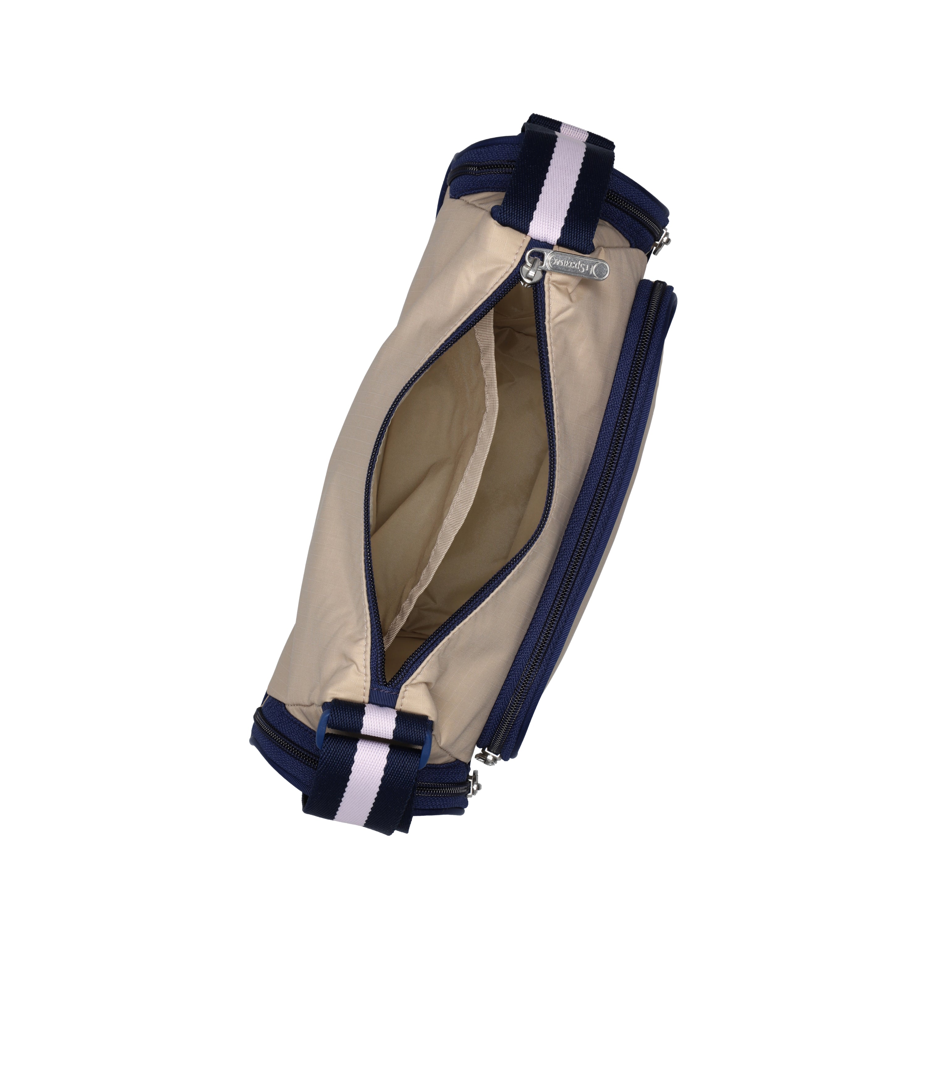 3-Pocket Shoulder Bag - Spectator Bone/Navy – LeSportsac