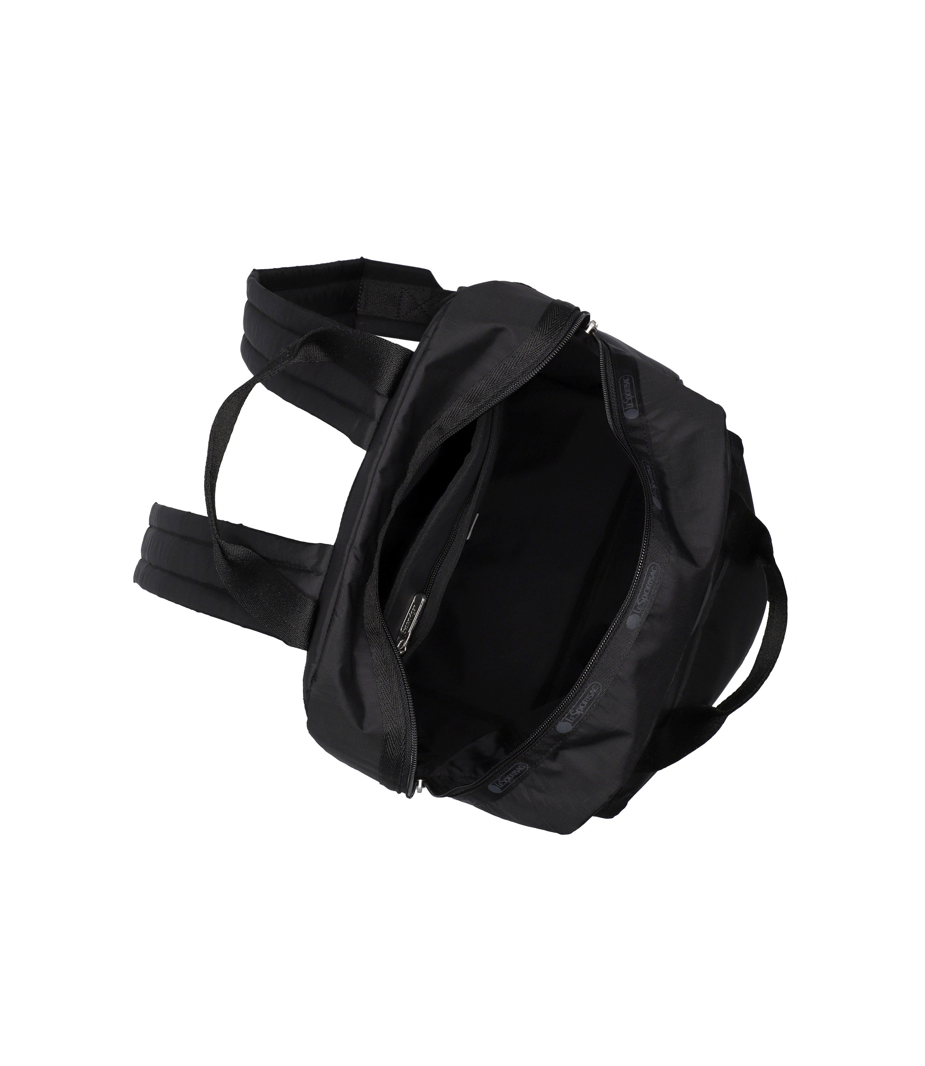 Medium East/West Backpack - Black solid – LeSportsac