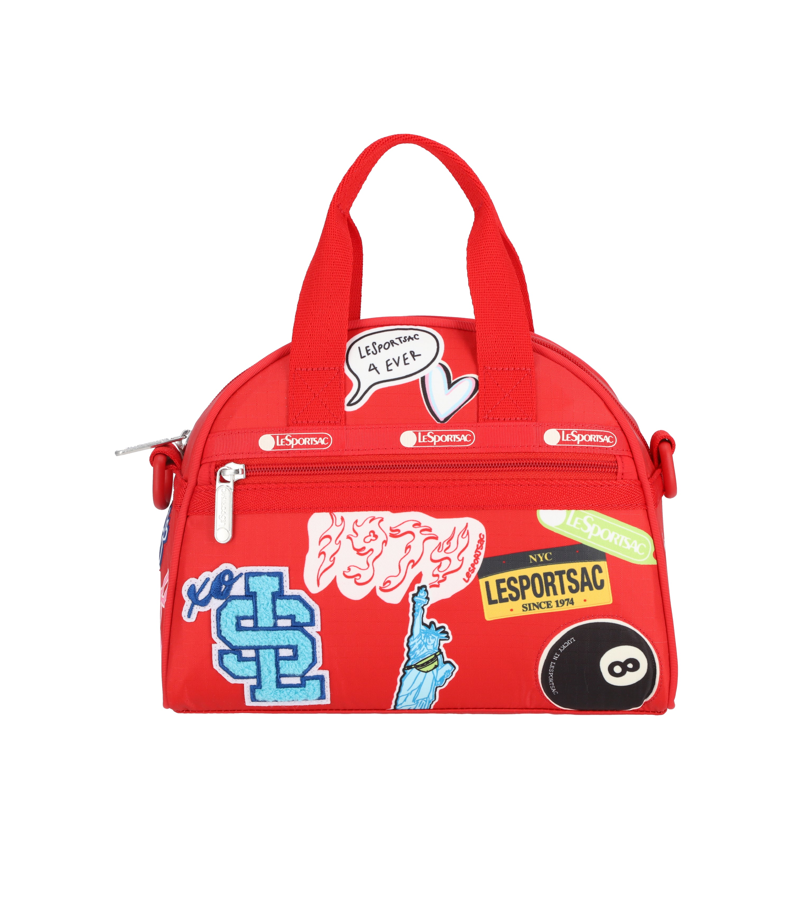 Patch Round Small Satchel - Patch Red Round Small Satchel – LeSportsac