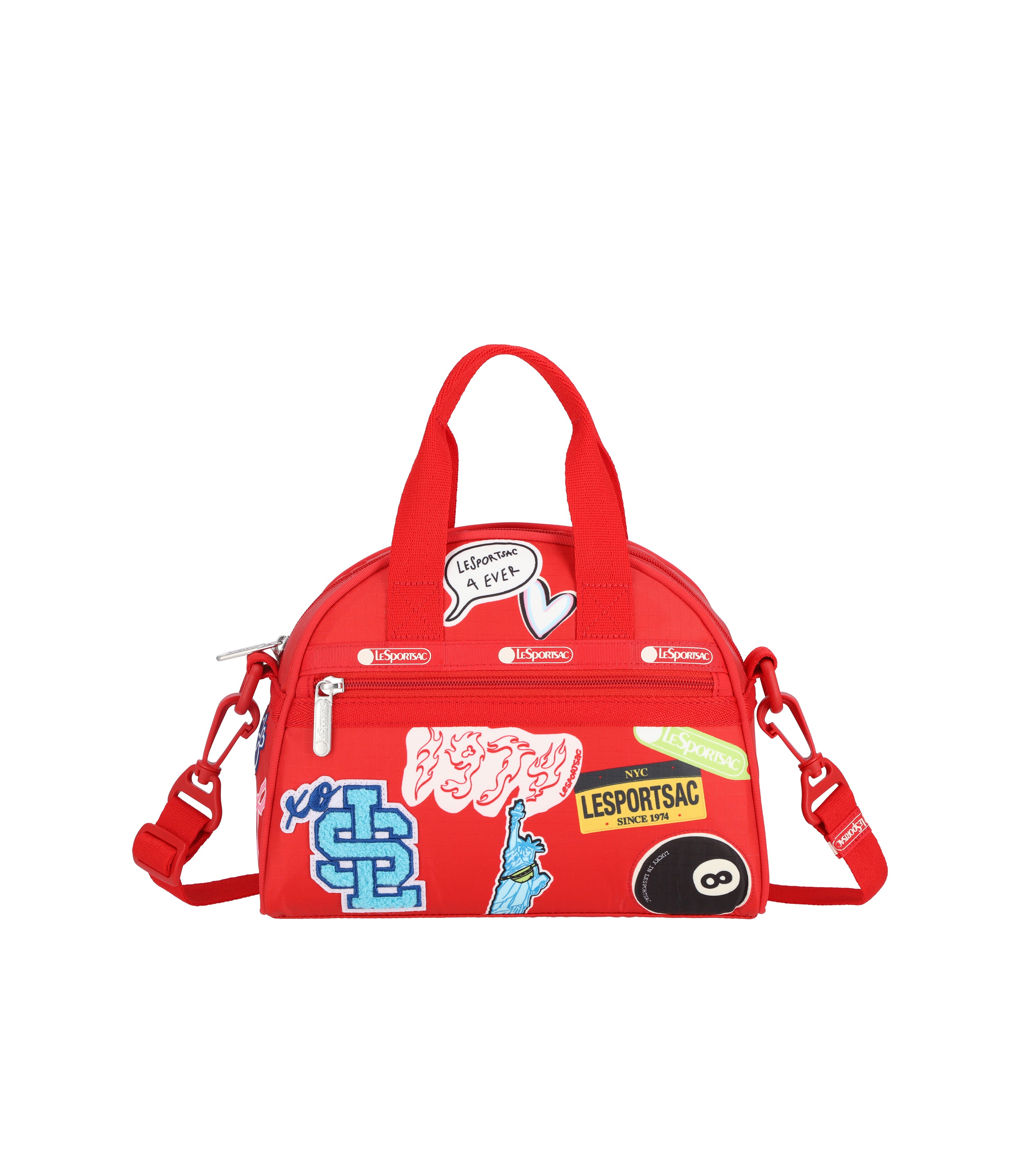 Patch Round Small Satchel - Patch Red Round Small Satchel – LeSportsac