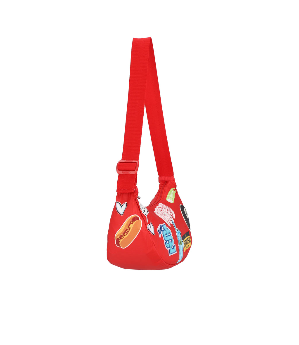 Patch Small Adjustable Hobo - 29997378469936