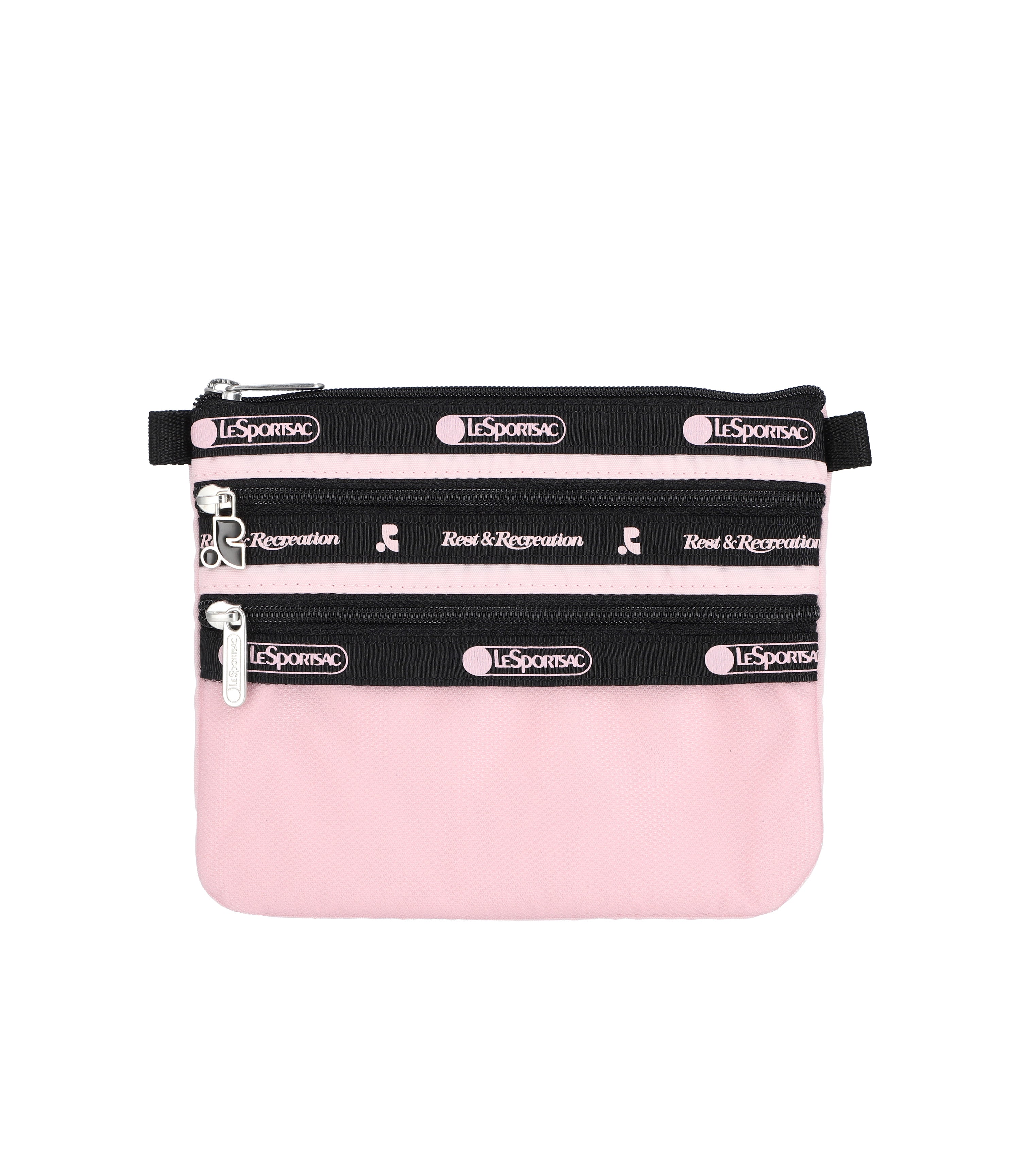 RR X LS 3-Zip Cosmetic - Cosmetic Pink – LeSportsac
