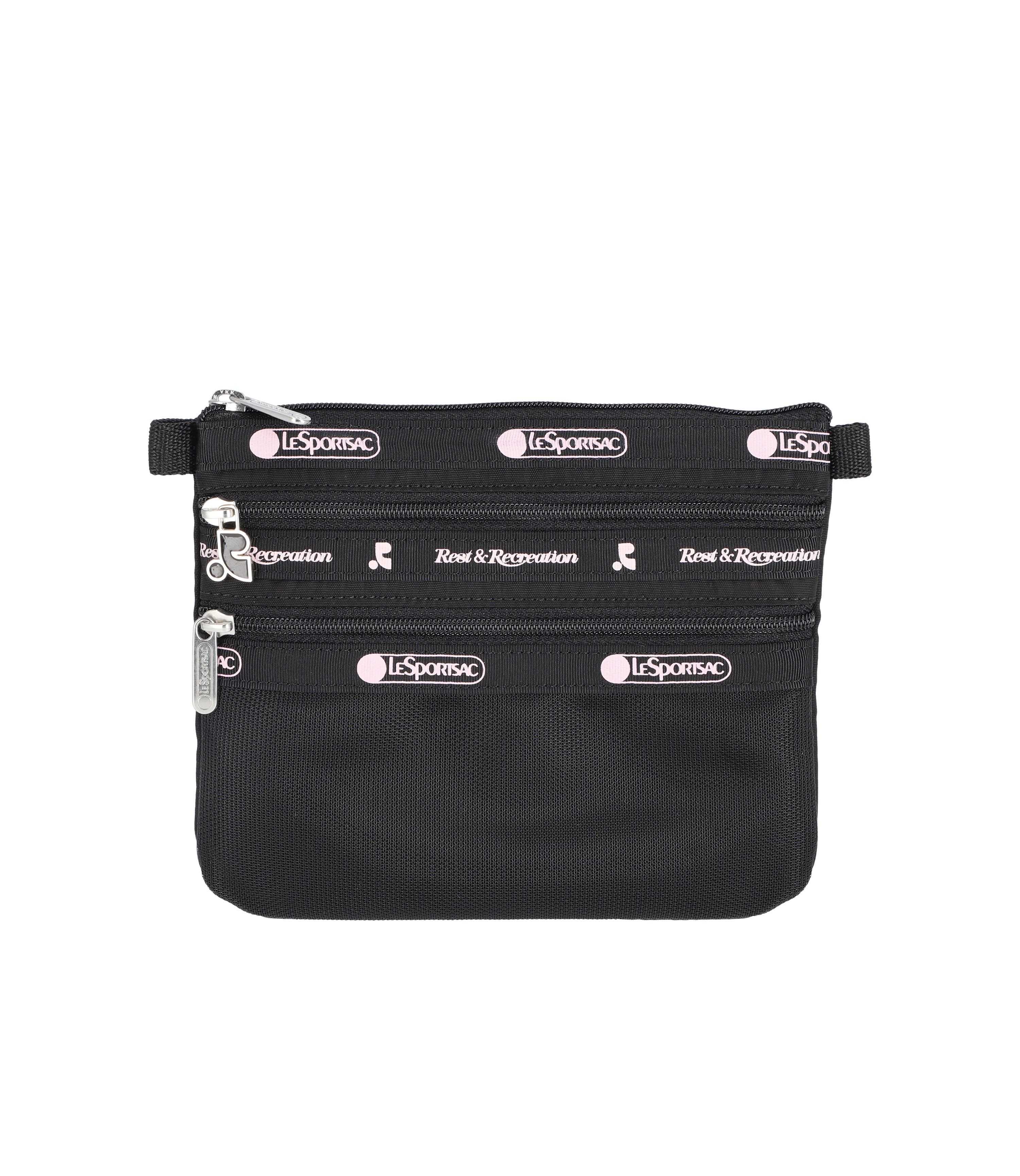 RR X LS 3-Zip Cosmetic - Cosmetic Black – LeSportsac