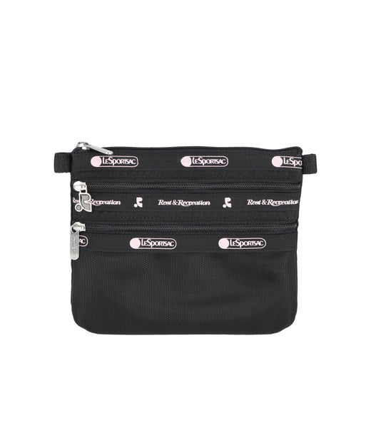 RR X LS 3-Zip Cosmetic - Cosmetic Black – LeSportsac