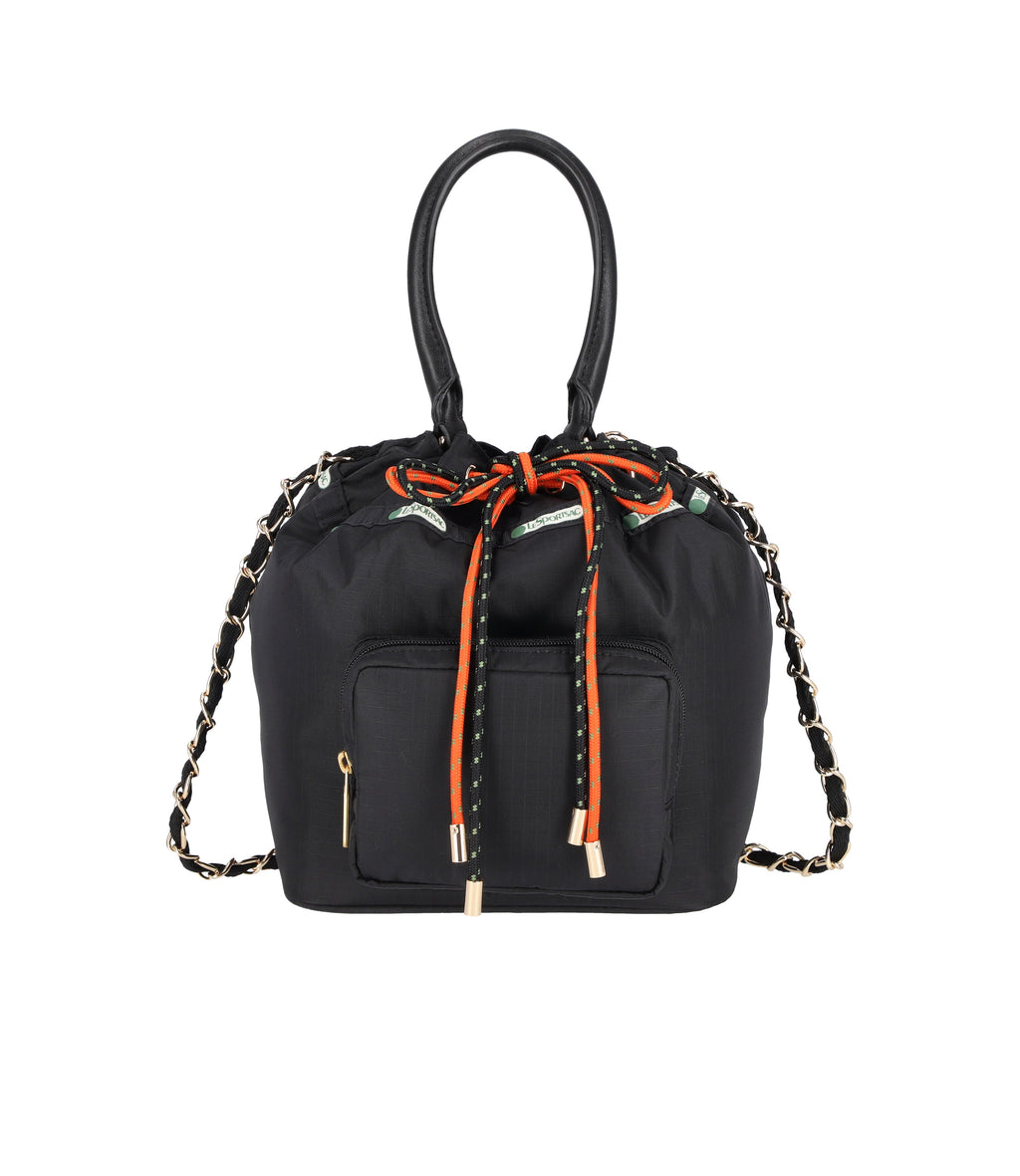 Double Drawstring Chain Bag - 28748752683056