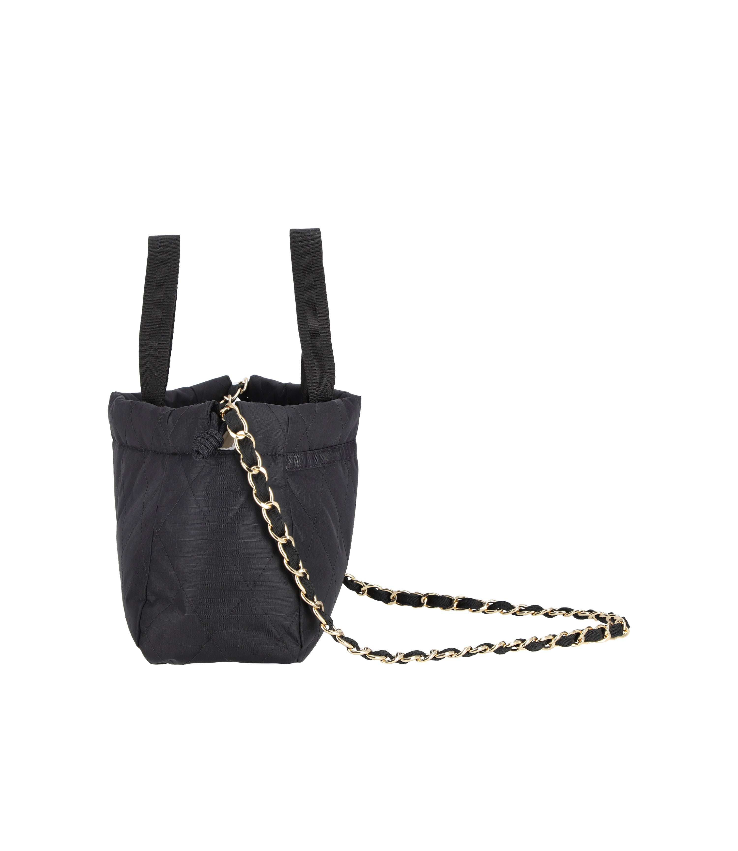Chain East/West Drawstring Bag - Midnight Quilt Chain – LeSportsac