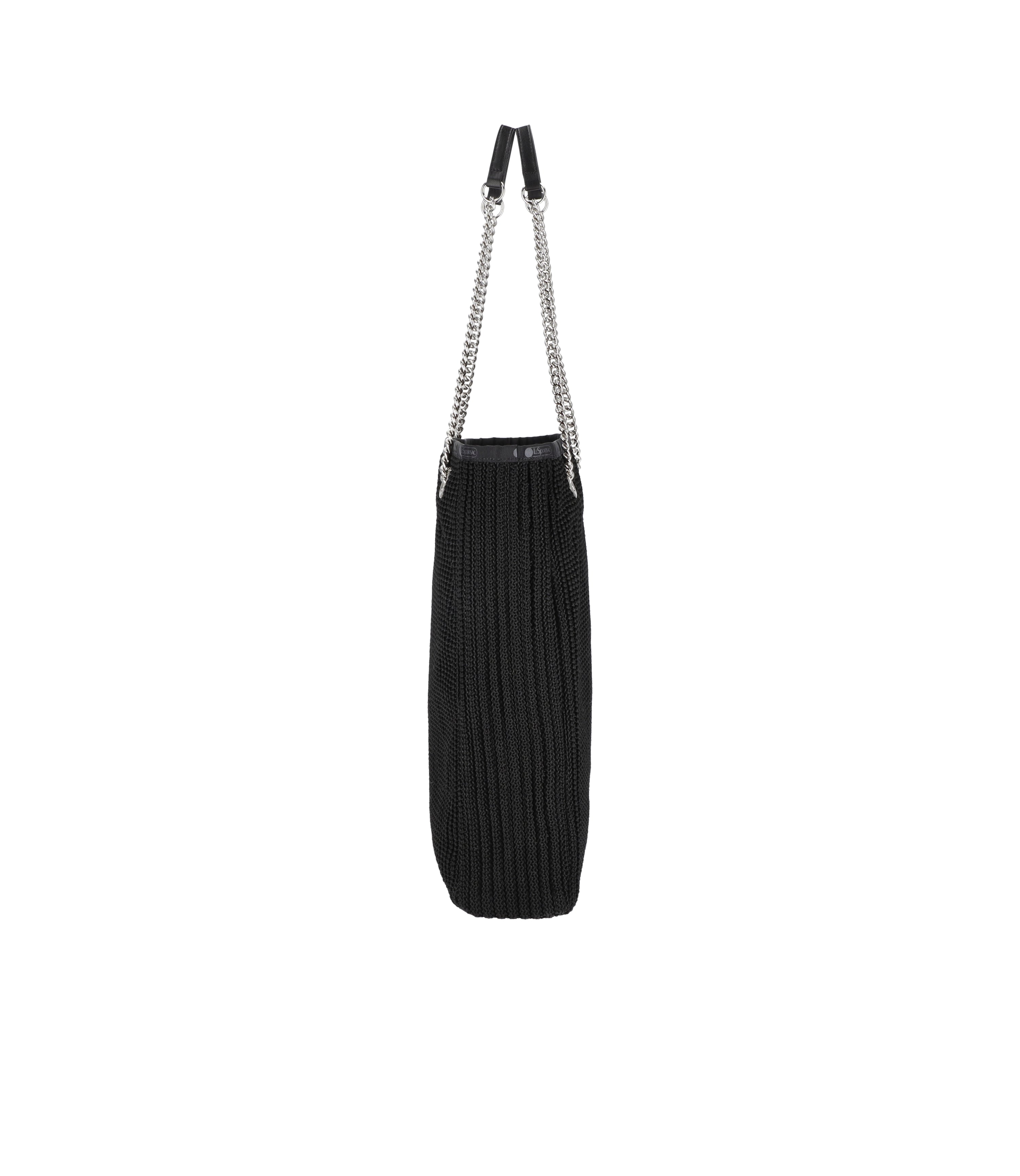 ■LeSportsac■CHAIN CROCHET TOTE Chain Crochet North/South Tote - Black Crochet – LeSportsac